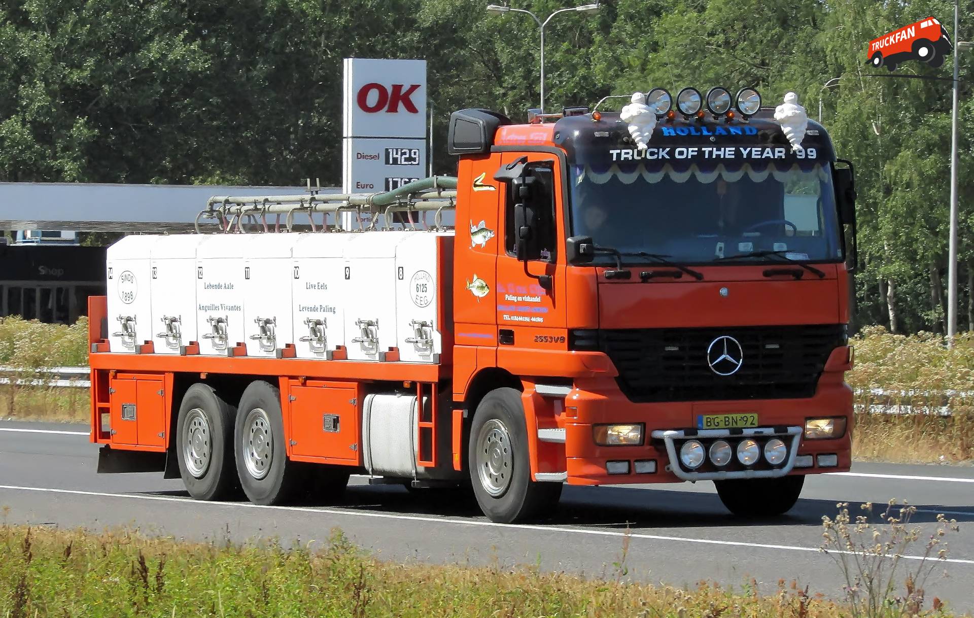 Foto Mercedes Benz Actros Mp Van Visgroothandel W Van Wijk B V