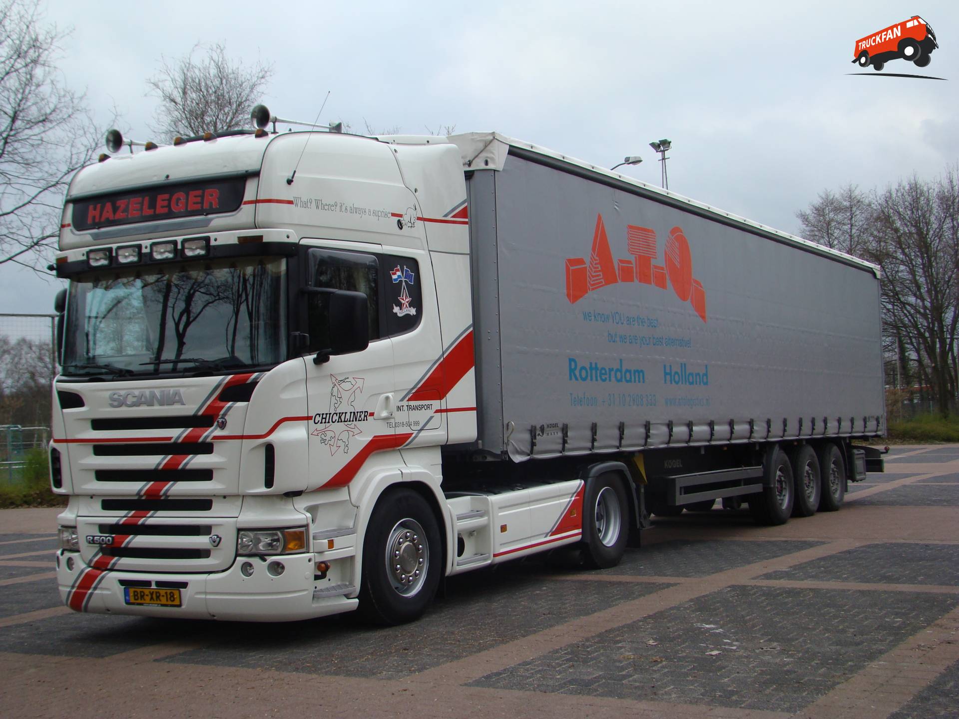 Foto Scania R500 Van Chickliner Int Transport TruckFan