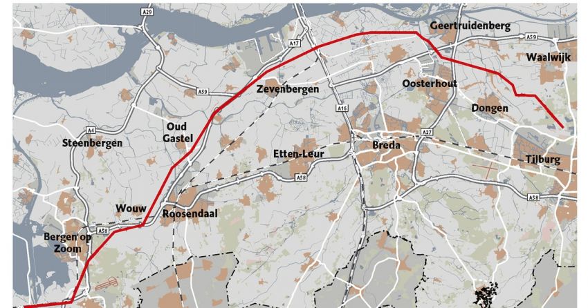 Na jaren procederen kan bouw nieuwe ‘stroomsnelweg’ tussen Rilland en Tilburg eindelijk beginnen