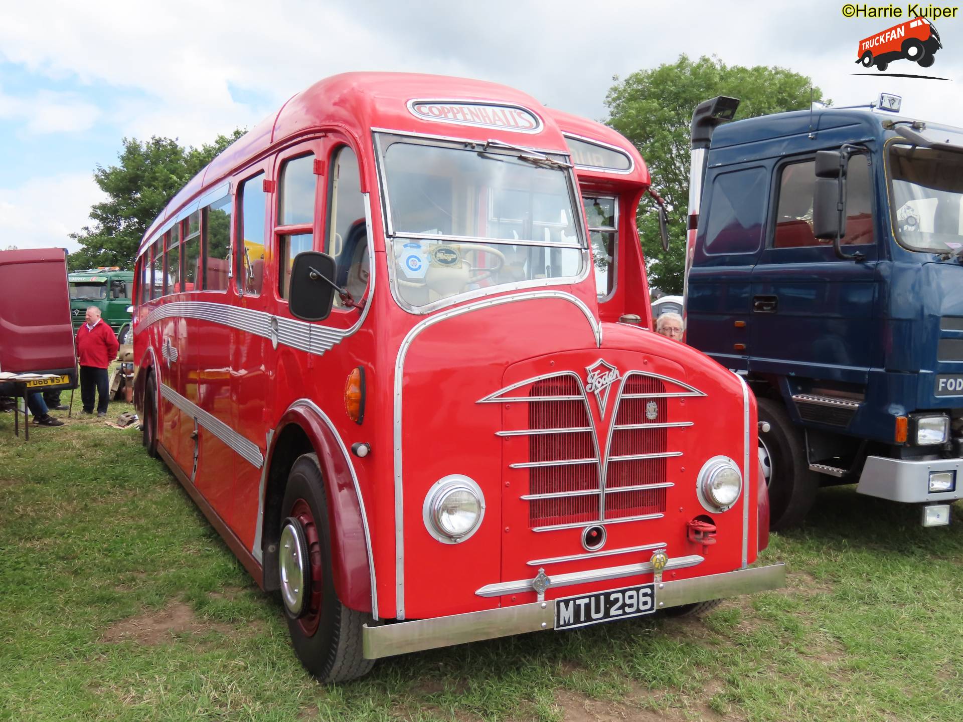 Foden bus op het nostalgische Kelsall Steam & Vintage festival