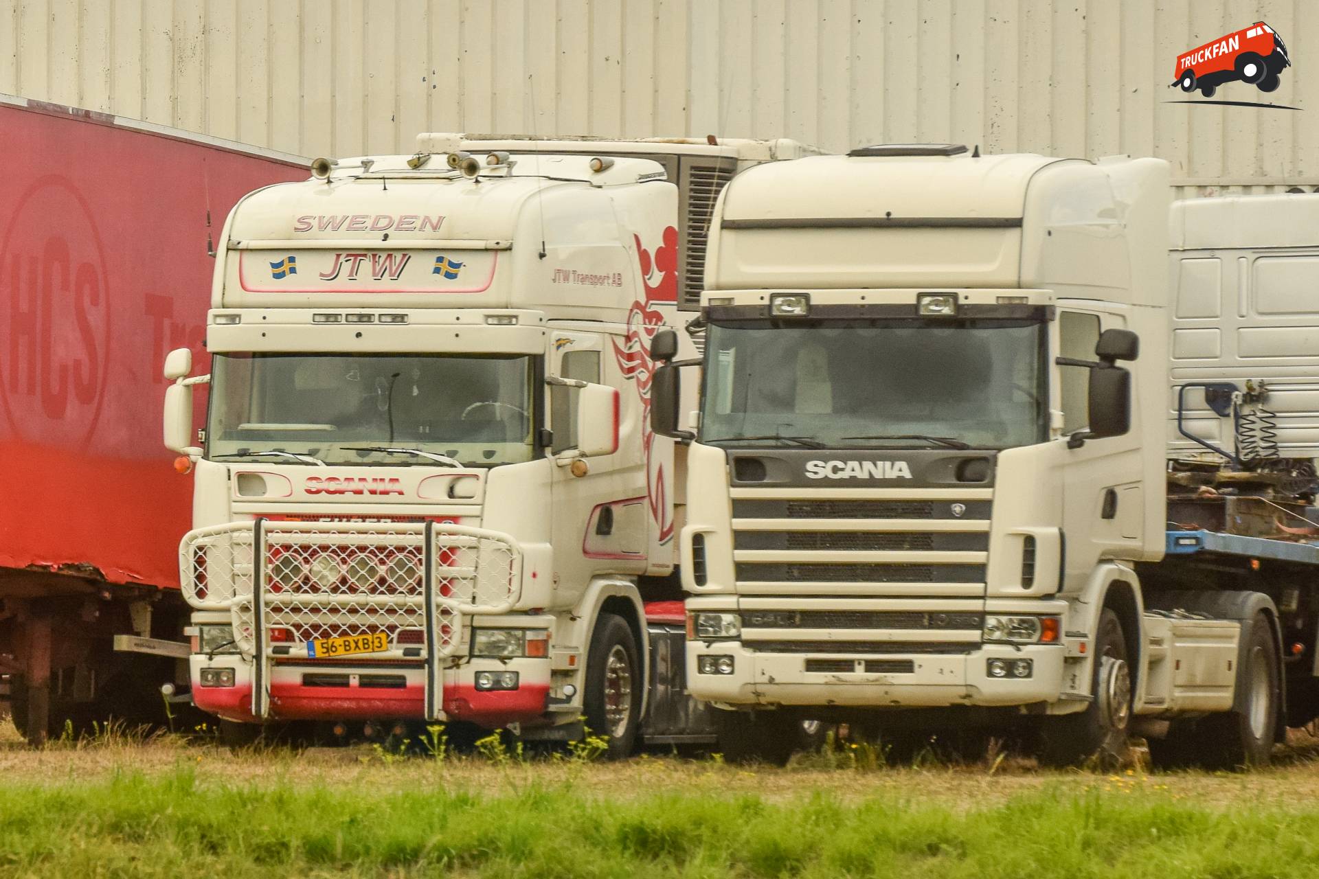 Scania 4-Serie te Hippolytushoef bij Kaan Transport 