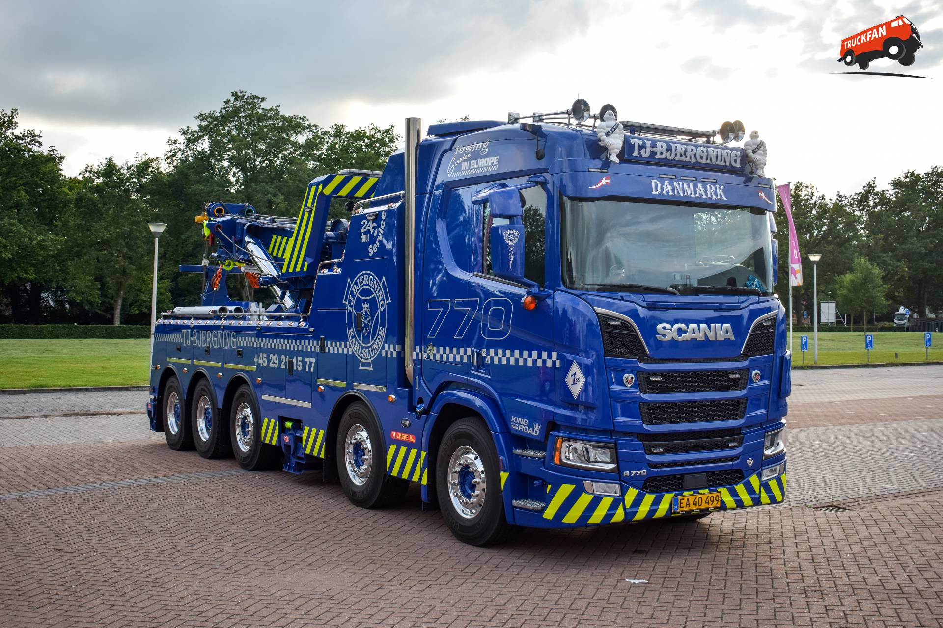 Scania R770NG van TJ Bjergning klaar voor Truckstarfestival 2025