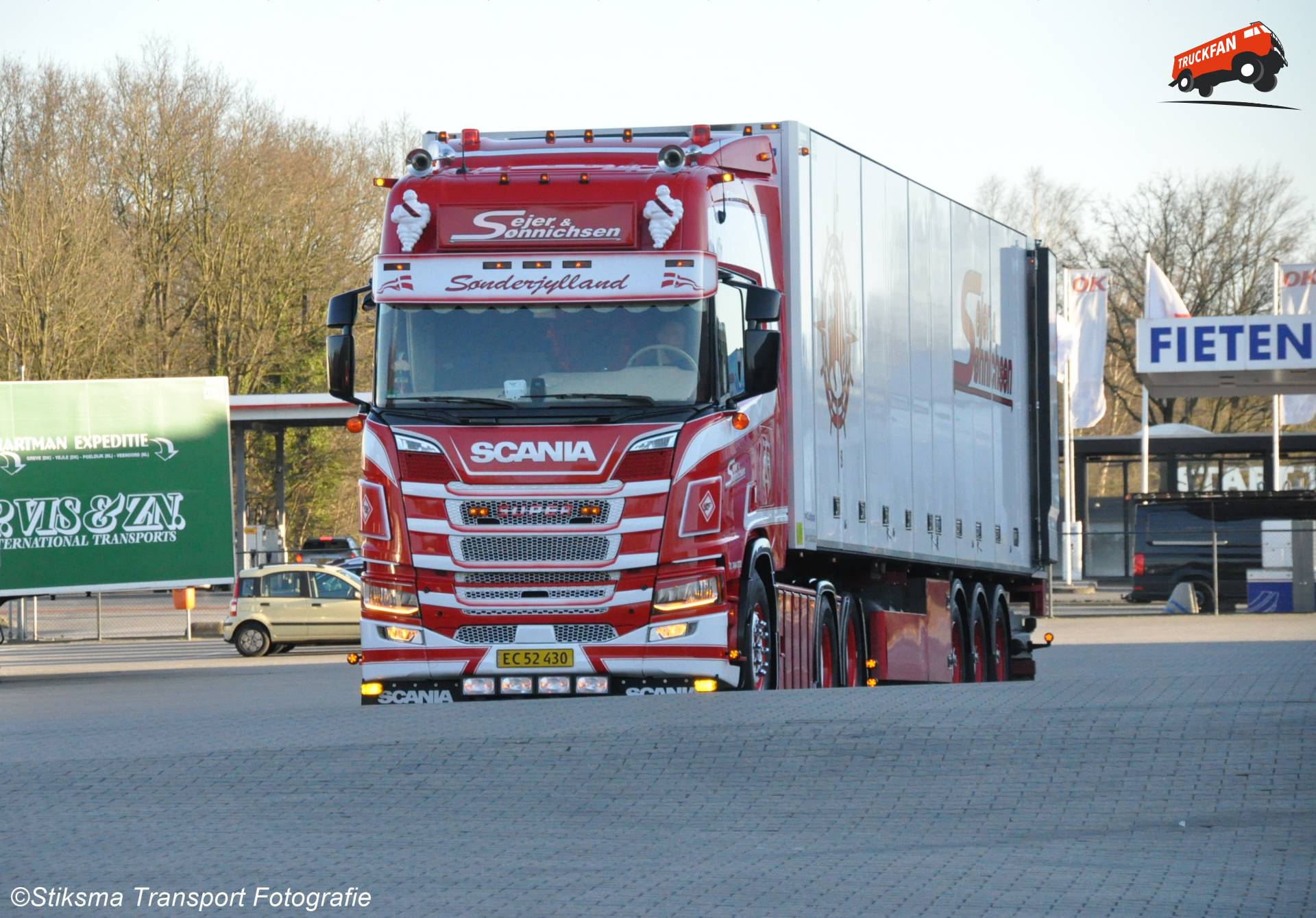 Scania S-serie Sleeper vrachtwagen van Sejer & Sonnichsen Transport