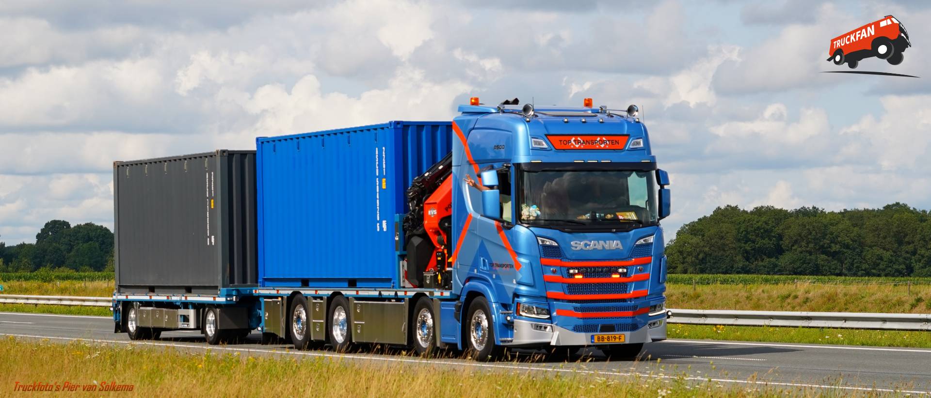 Scania R500 vrachtwagen van TOP Transporten