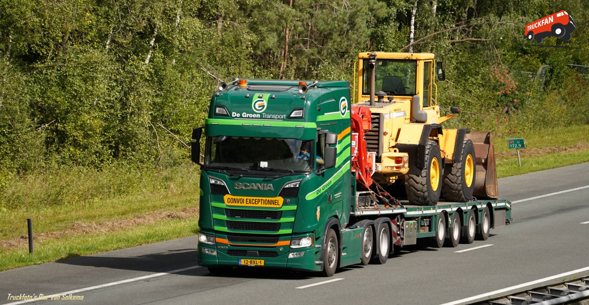 Scania 530S vrachtwagen van bedrijf de Groen