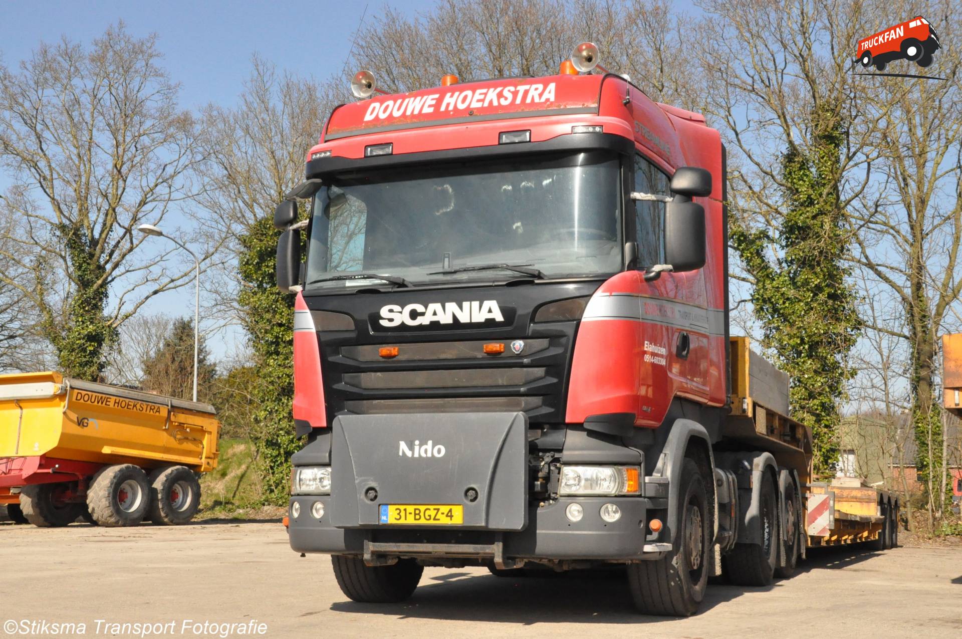 Scania R-serie Nasleeper vrachtwagen van Douwe Hoekstra