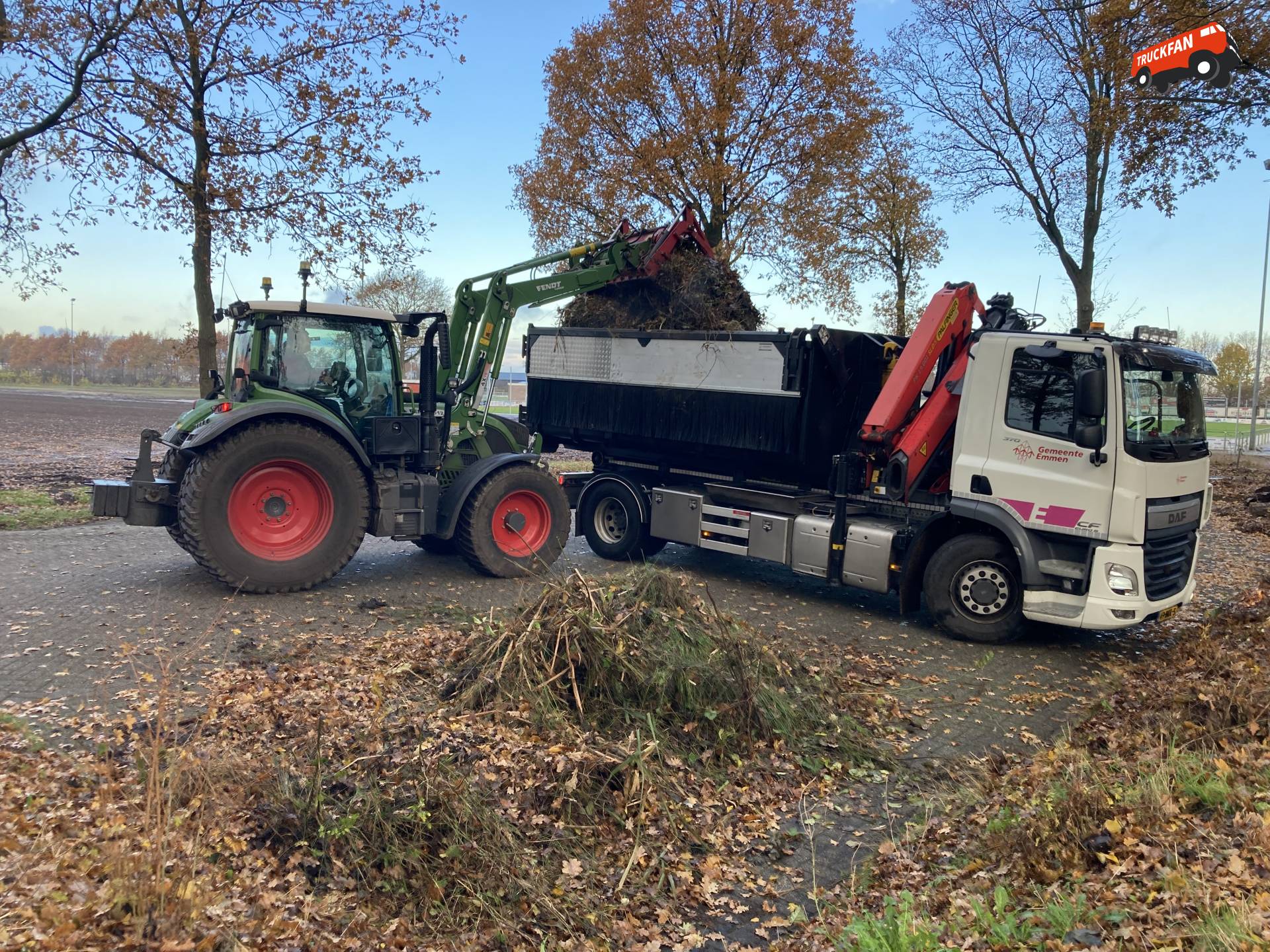 DAF CF en Fendt trekker Gemeente Emmen