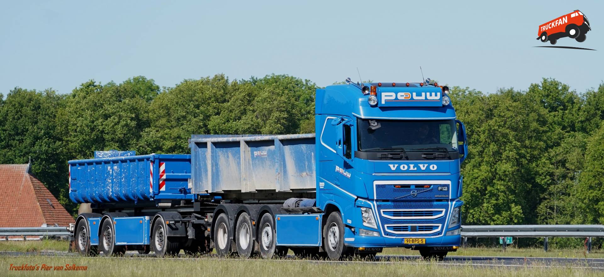 Volvo FH4 vrachtwagen bij A7 Joure