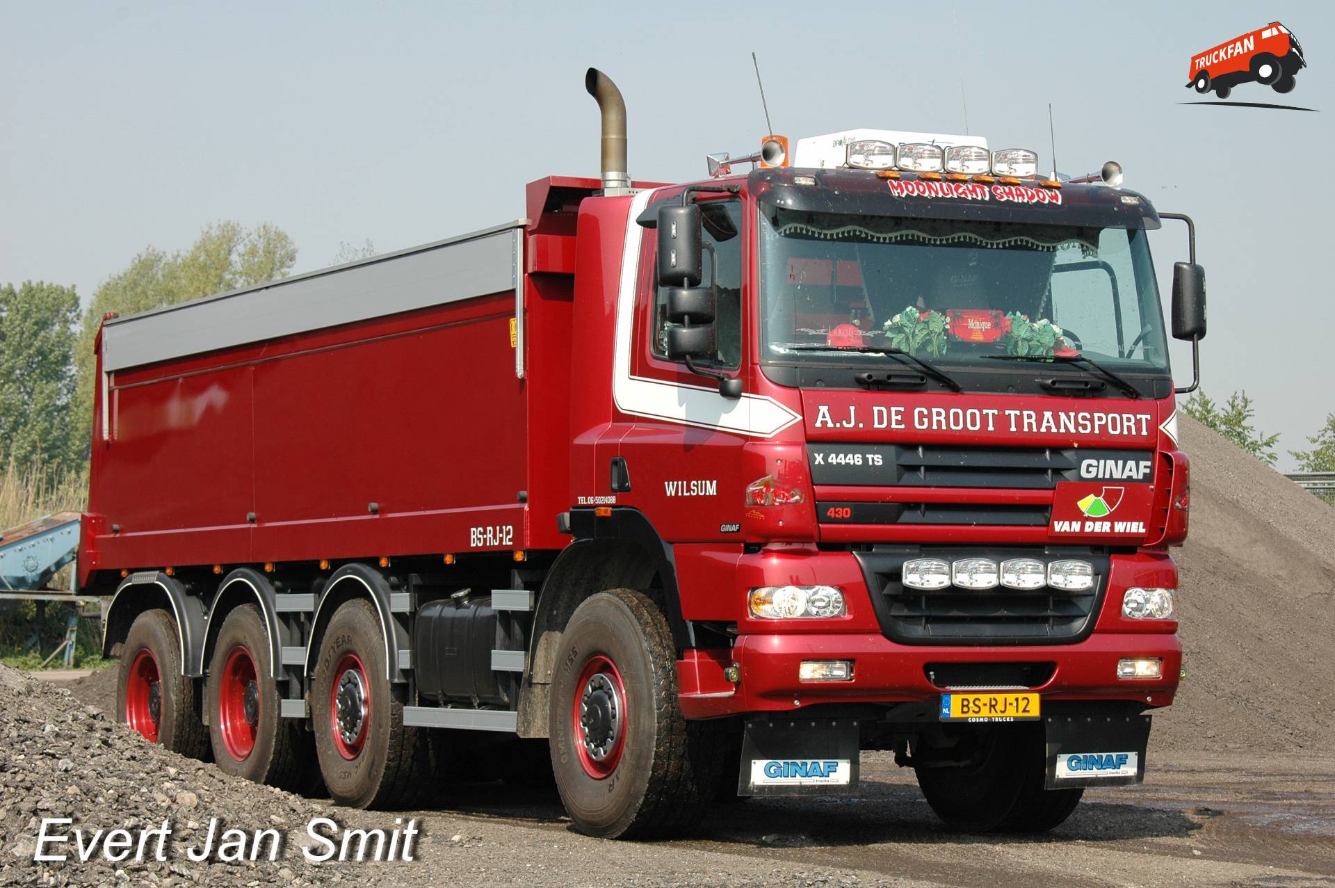 Ginaf X 4446 TS bij Koud Asfalt Staphorst