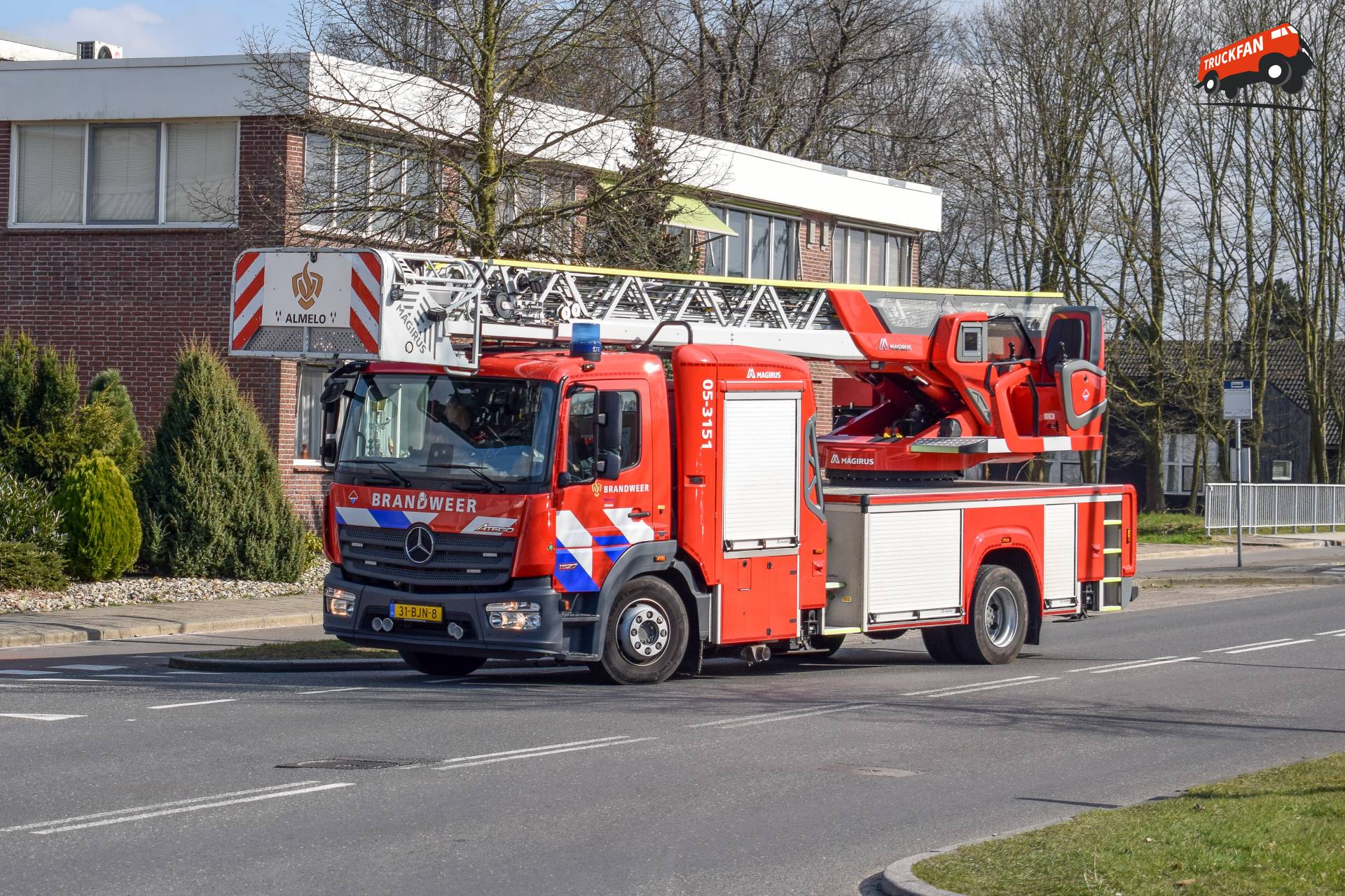 Mercedes-Benz Atego MP4 Brandweer Twente Almelo 05-3151 Turfkade Almelo