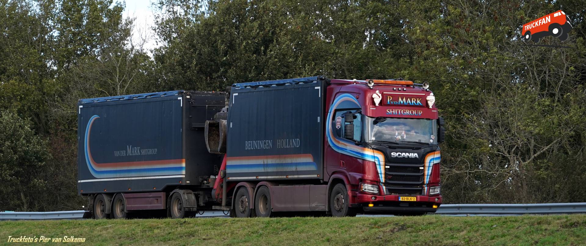 Scania R520 XT vrachtwagen van Bedrijf van der Mark