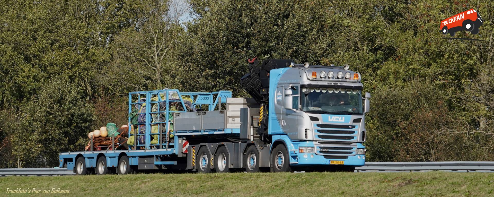 Scania G480 vrachtwagen bij A7 Sneek