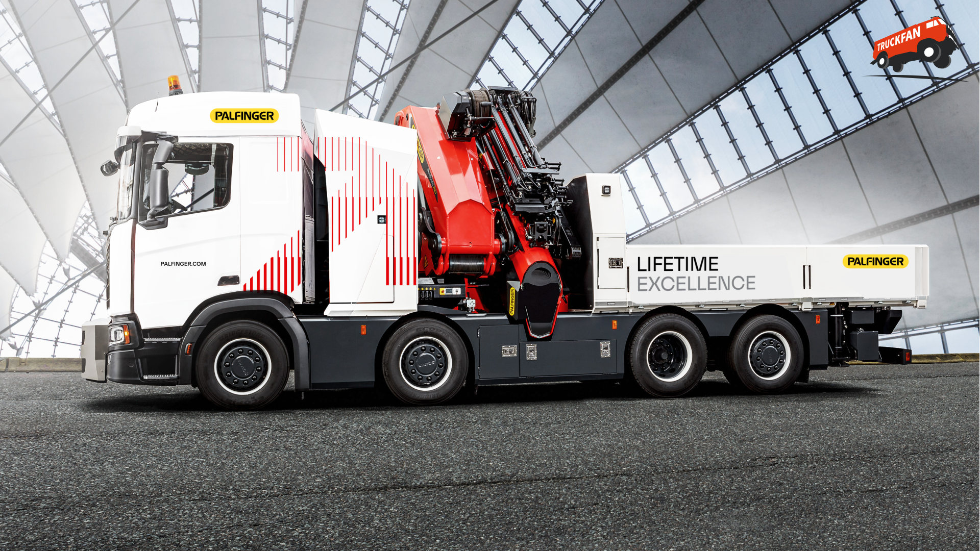 Palfinger laadkraan in de nieuwe huisstijl