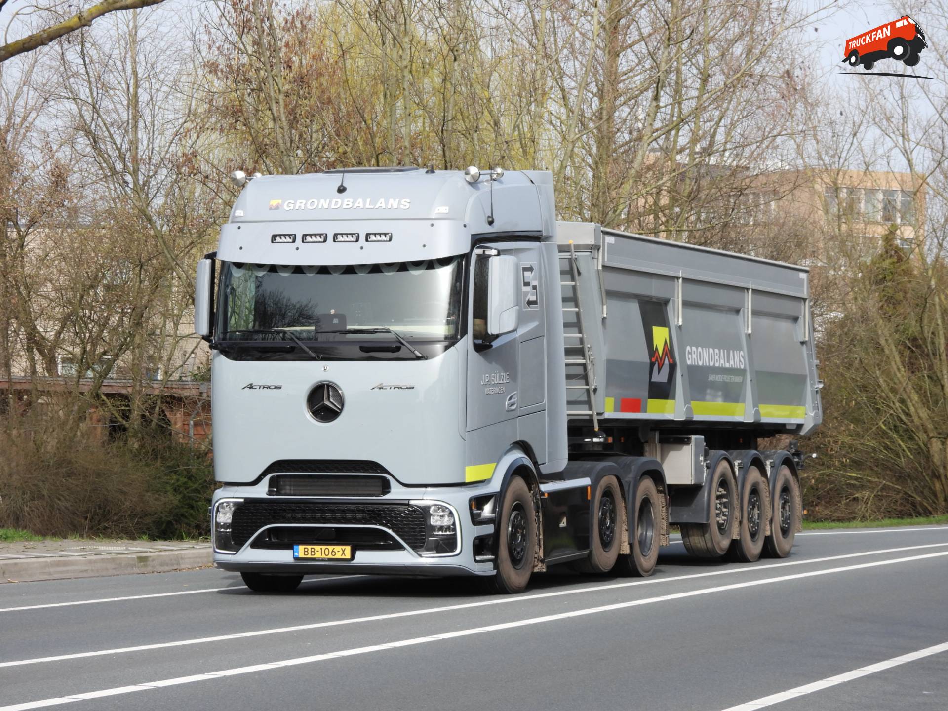 Mercedes-Benz Actros L ProCabin op de N210 bij Schoonhoven