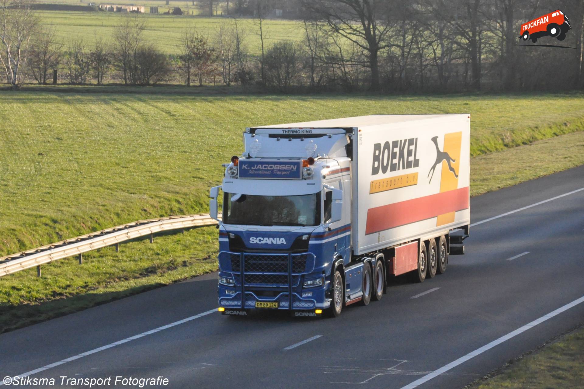 Scania S-serie vrachtwagen van K. Jacobsen Transport