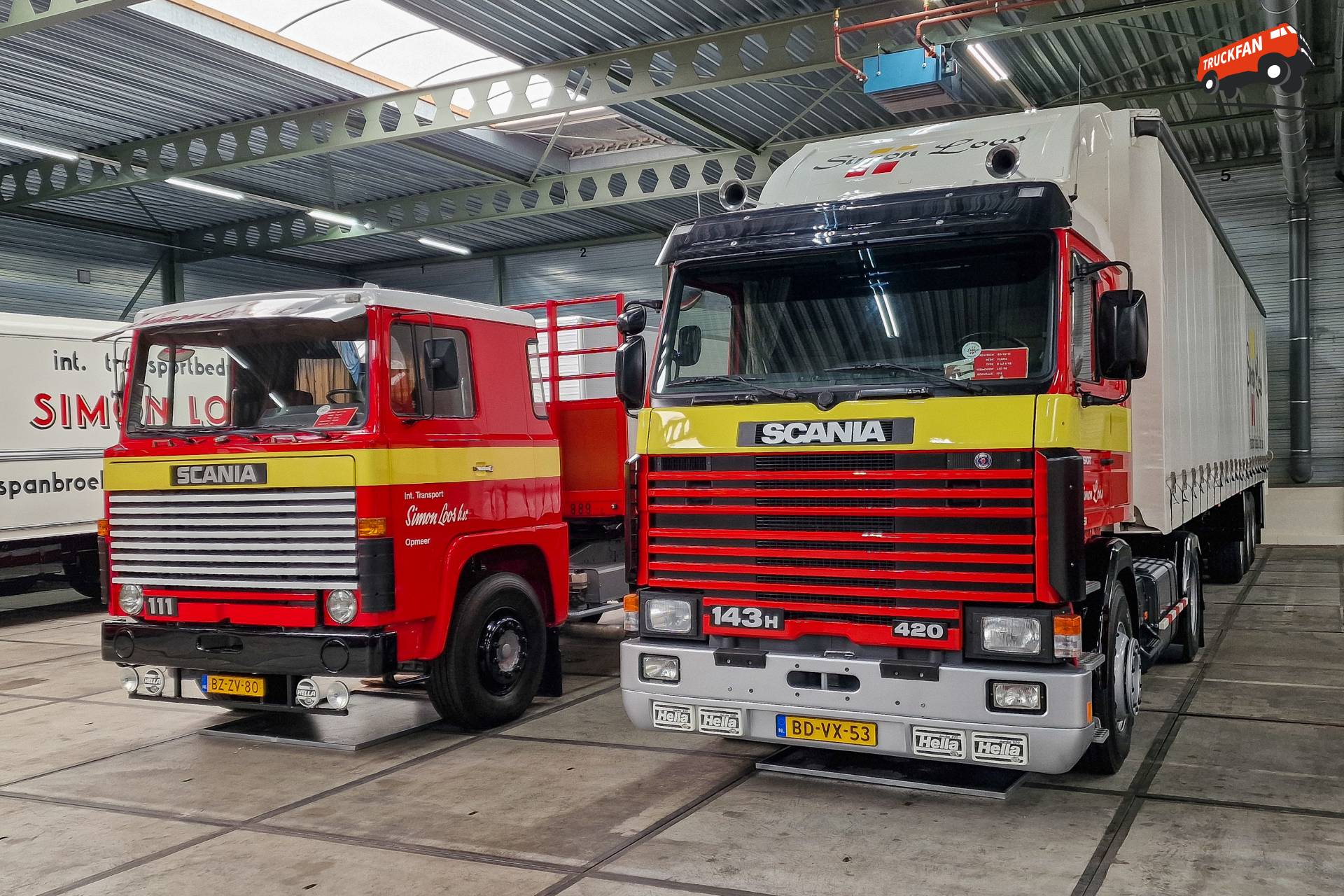 Scania 111 en R143H 420 Simon Loos Wognum