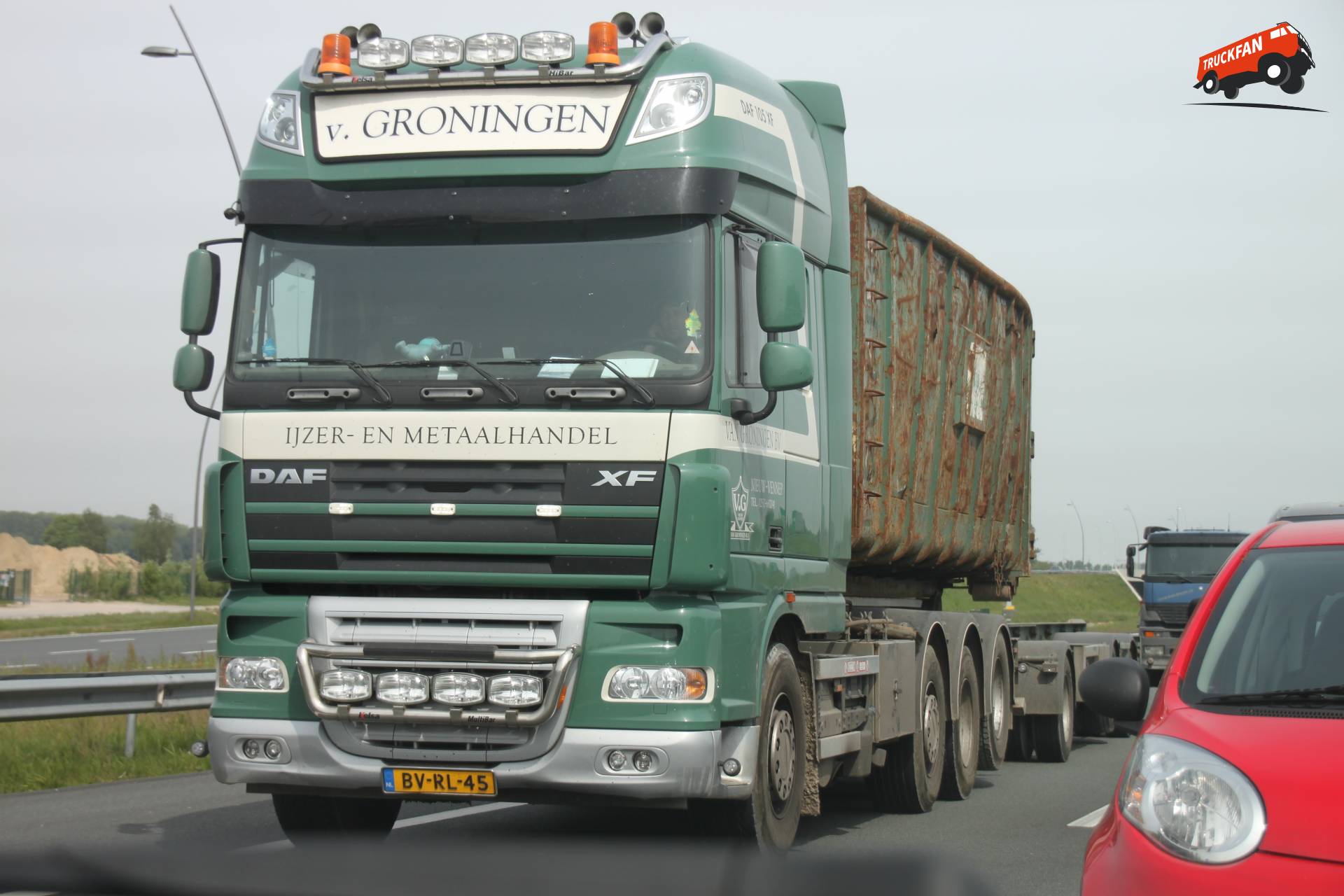 DAF XF105 truck by Van Groningen