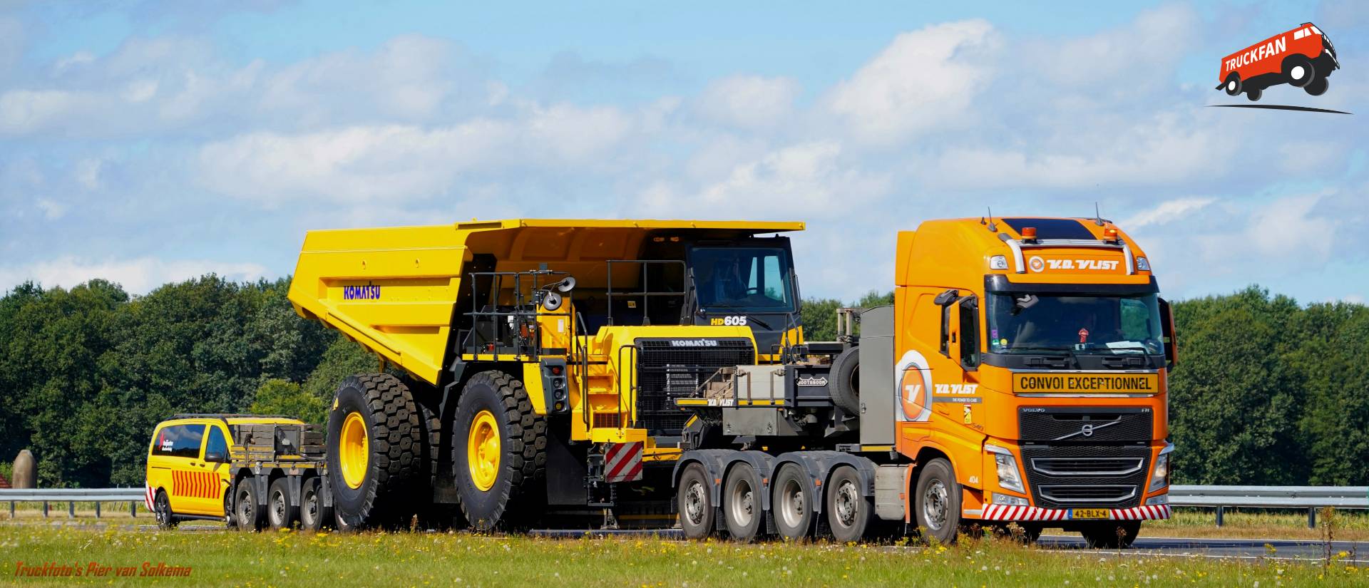 Volvo FH4 vrachtwagen op A7 Joure