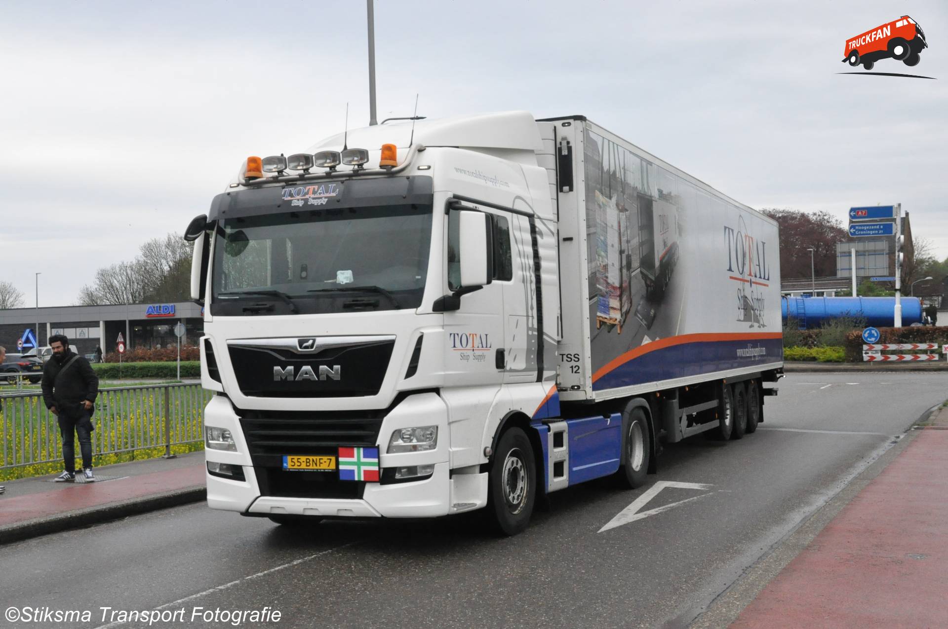MAN TGX koel-vries transport voertuig