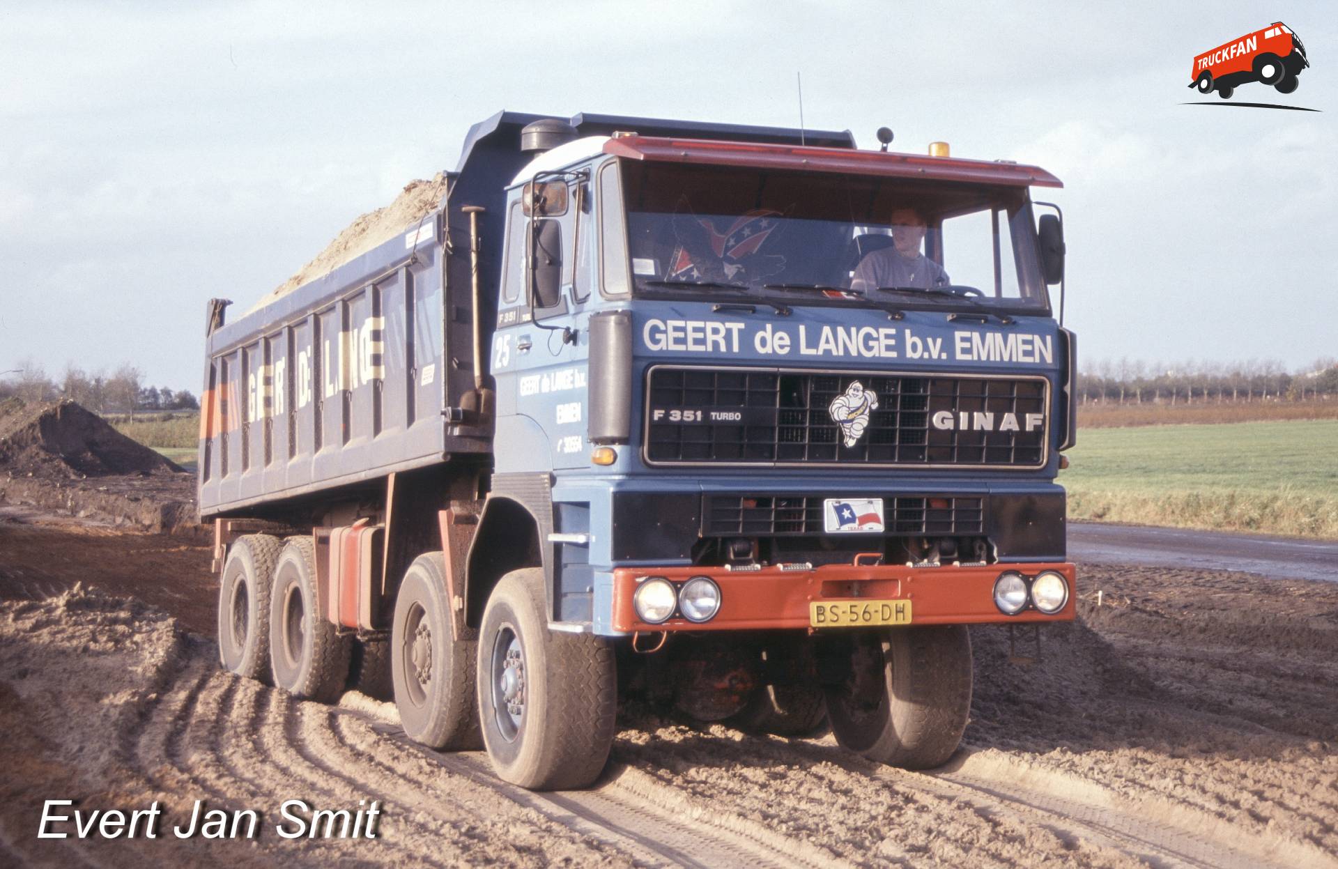 Ginaf F351 vrachtwagen van Geert de Lange