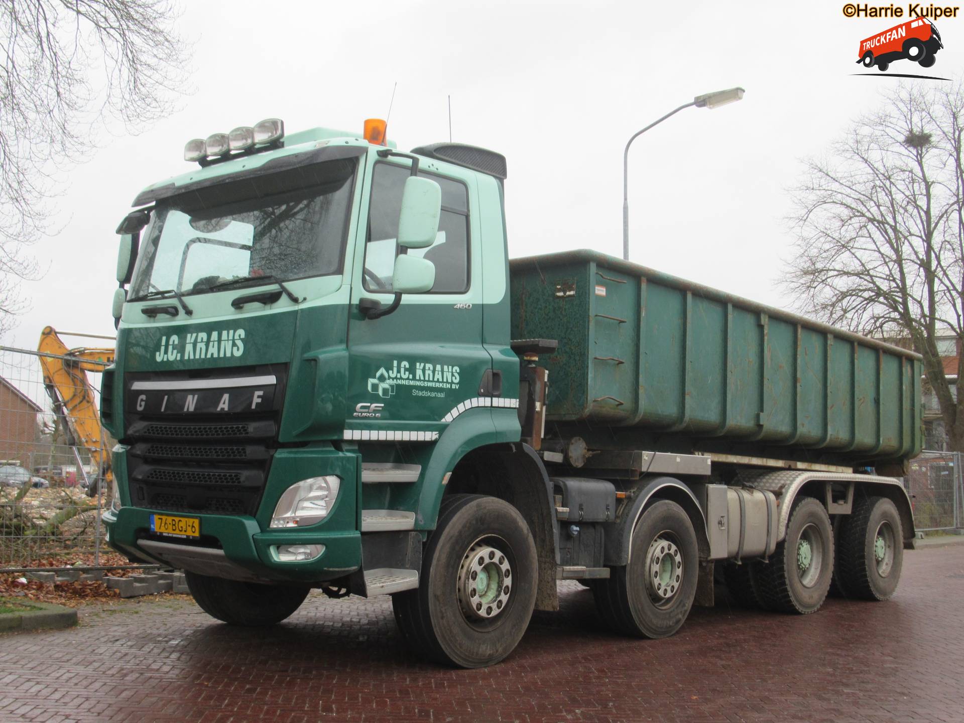 GINAF Euro 6 vrachtwagen in Ter Apel