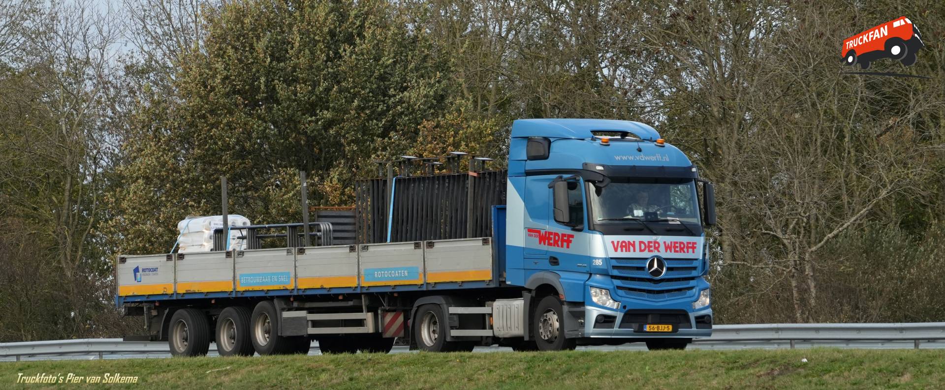 Mercedes Benz Actros met open laadbak