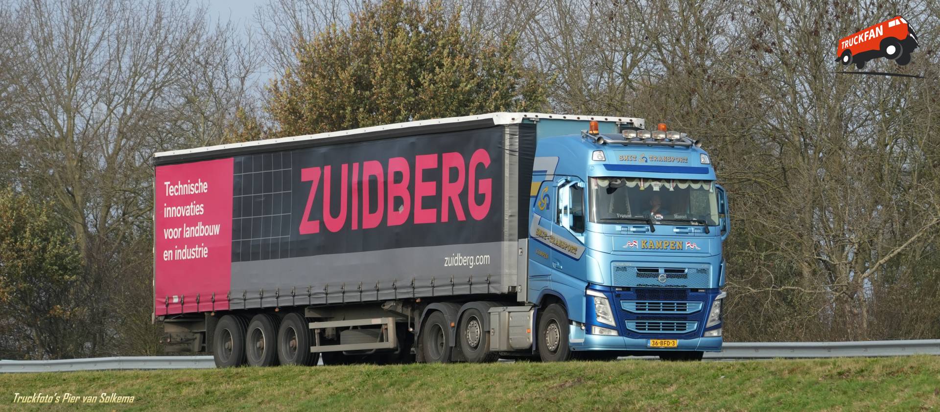 Volvo FH4 vrachtwagen bij A7 Sneek