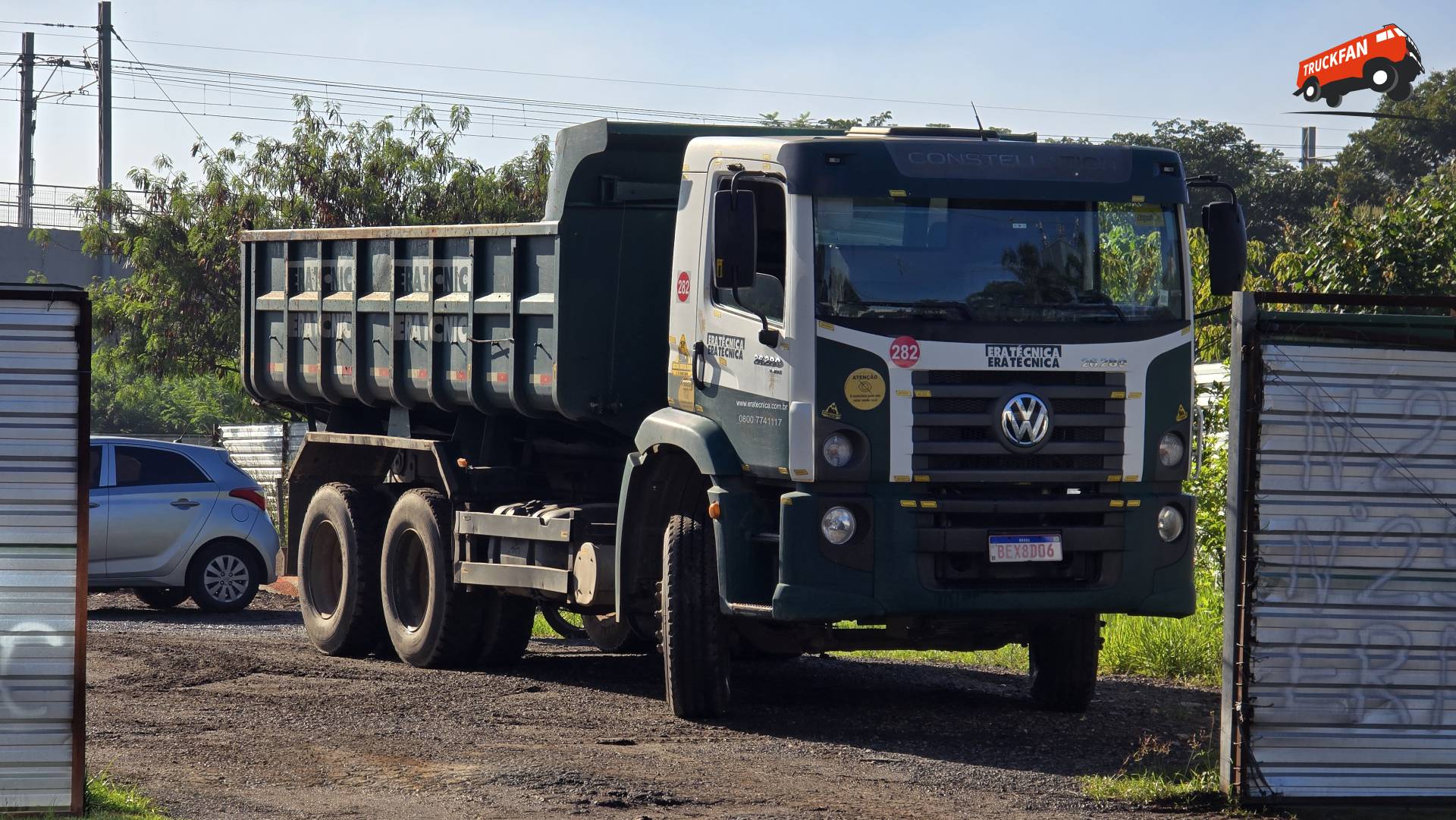 VW kieper vrachtwagen in Brazilië
