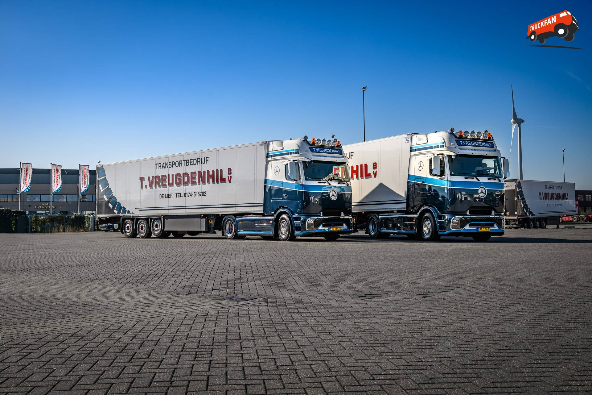 Mercedes-Benz eActros 600 trucks van Transportbedrijf T. Vreugdenhil