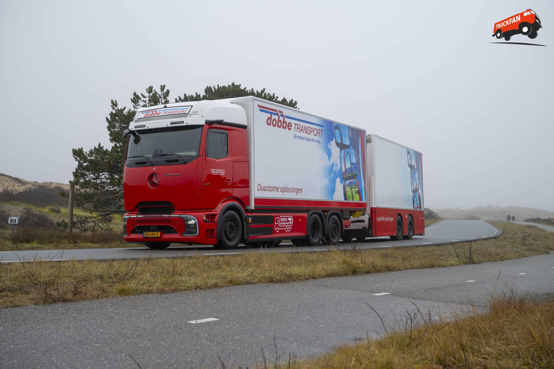 Mercedes-Benz eActros 600 elektrische truck bij Dobbe Transport