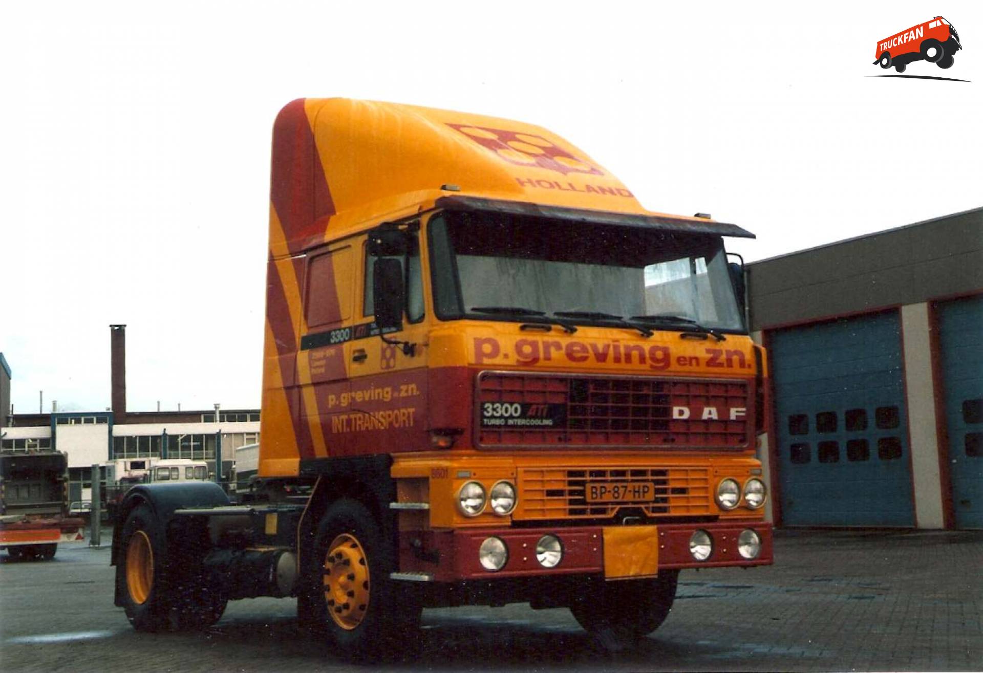 DAF 3300 truck voor P. Greving en Zn