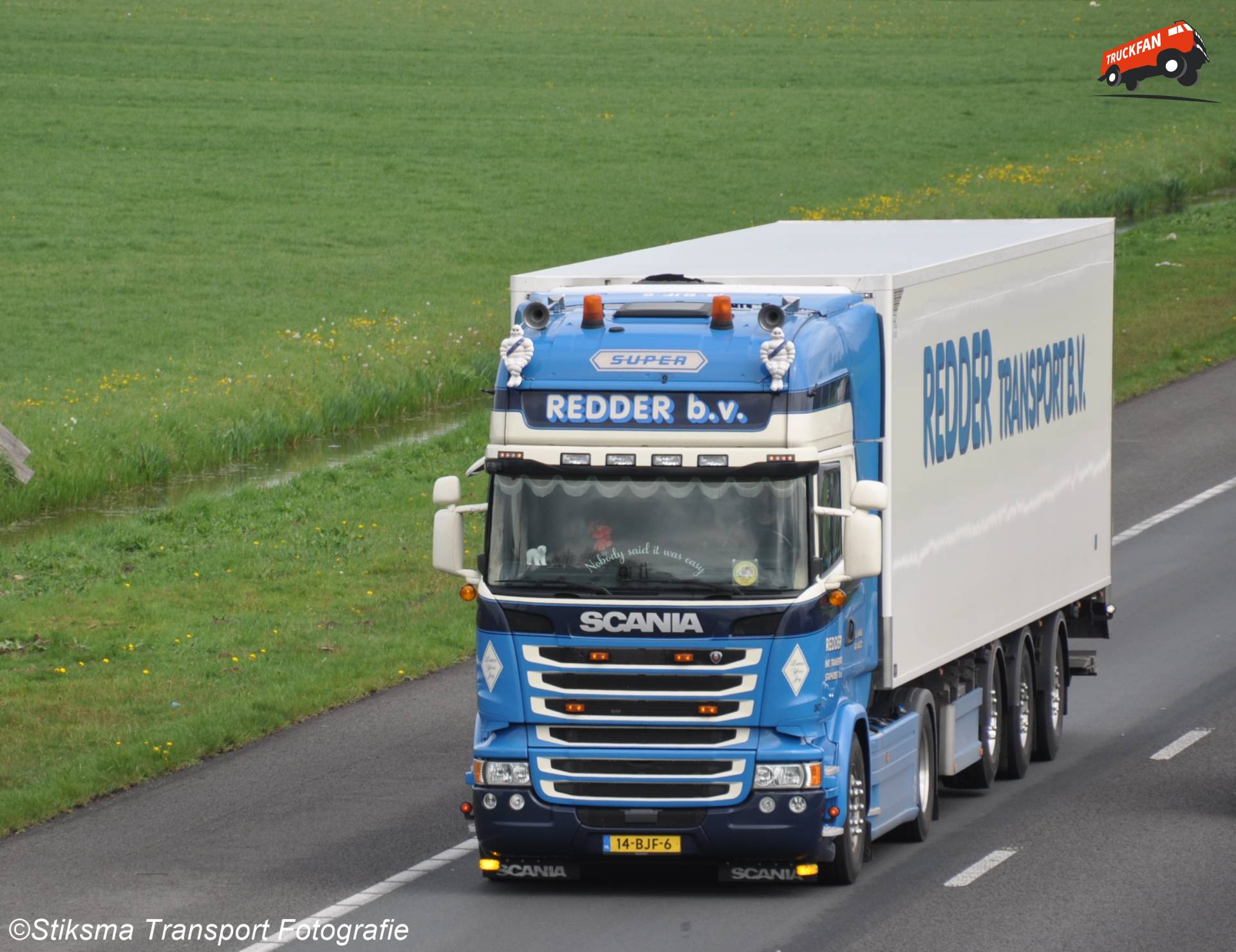 Scania R-serie vrachtwagen van Transportbedrijf Redder