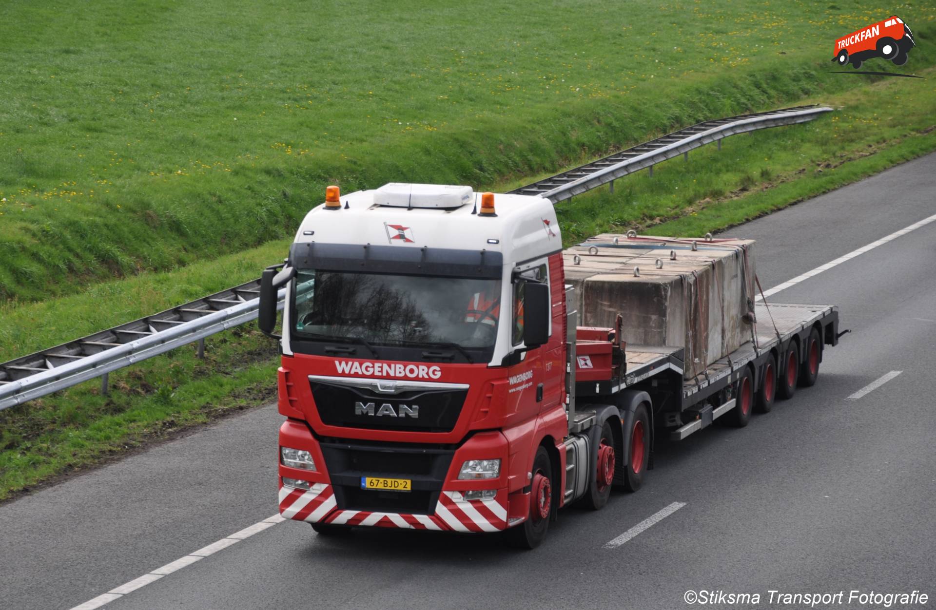 MAN TGX vrachtwagen van Wagenborg Nedlift