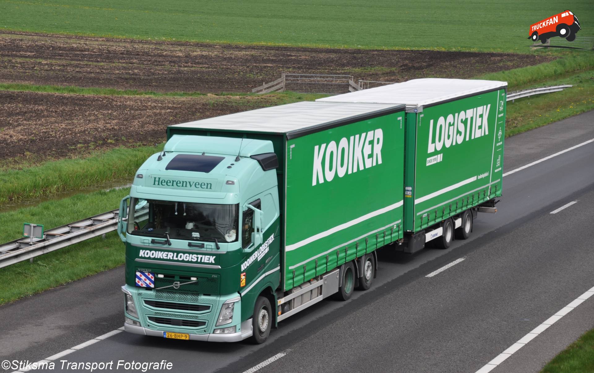 Volvo FH 4e generatie vrachtwagen van Kooiker Logistiek