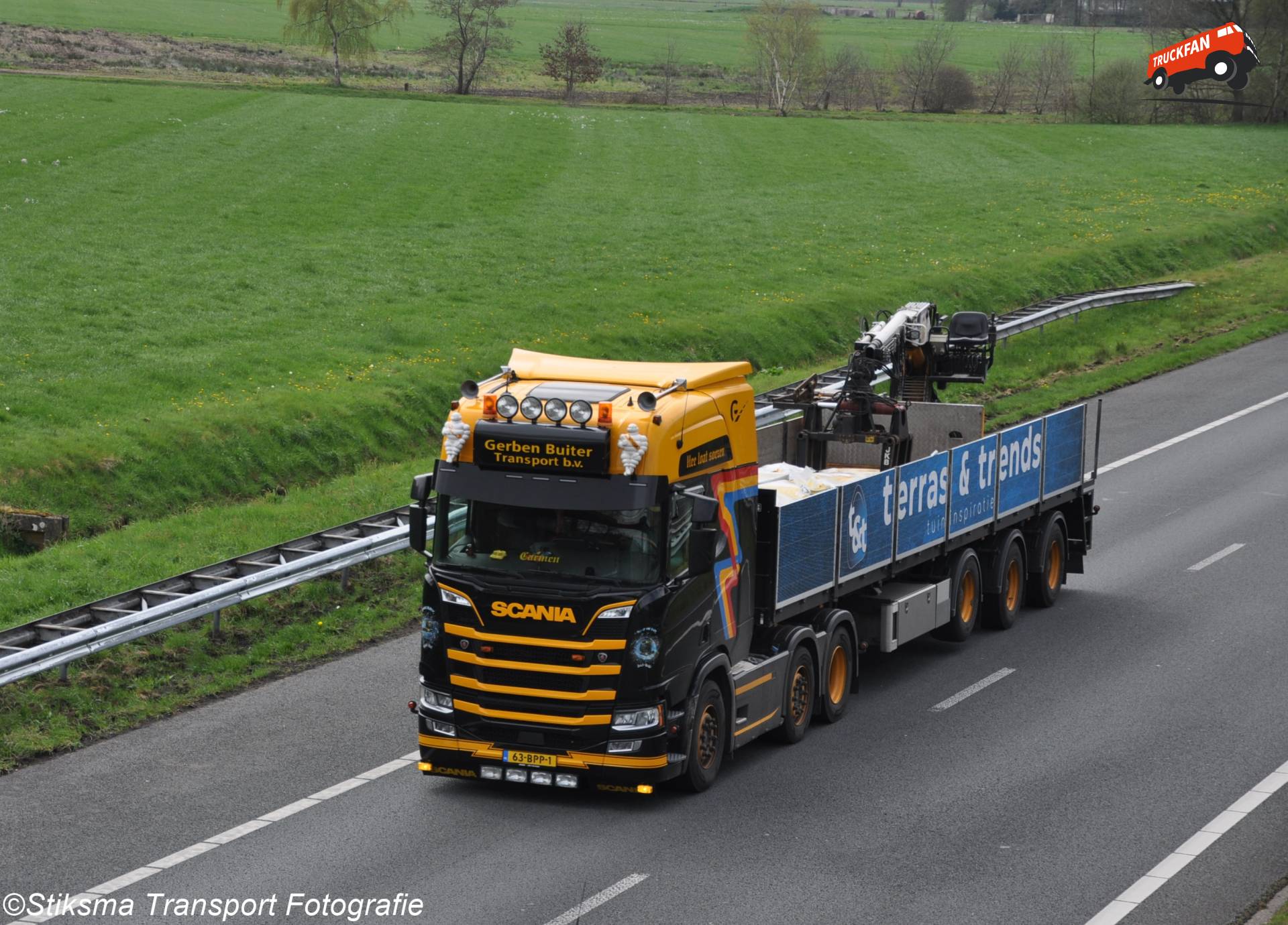 Scania S-serie vrachtwagen van Gerben Buiter Transport