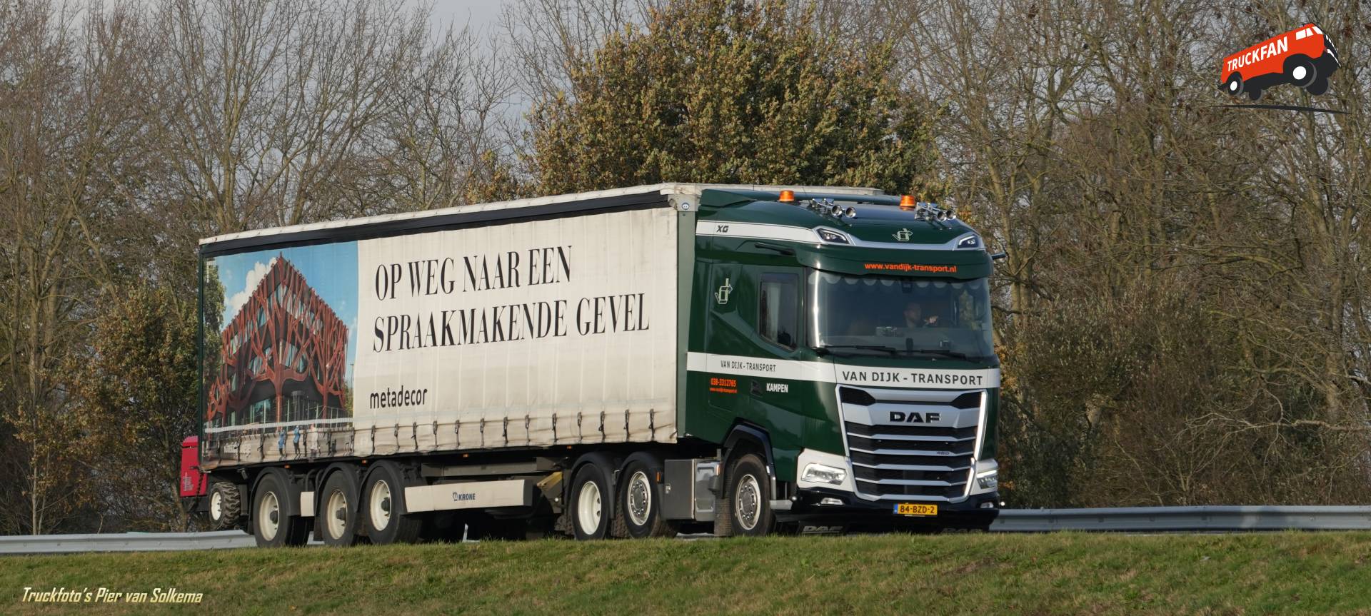 DAF XG truck bij A7 Sneek