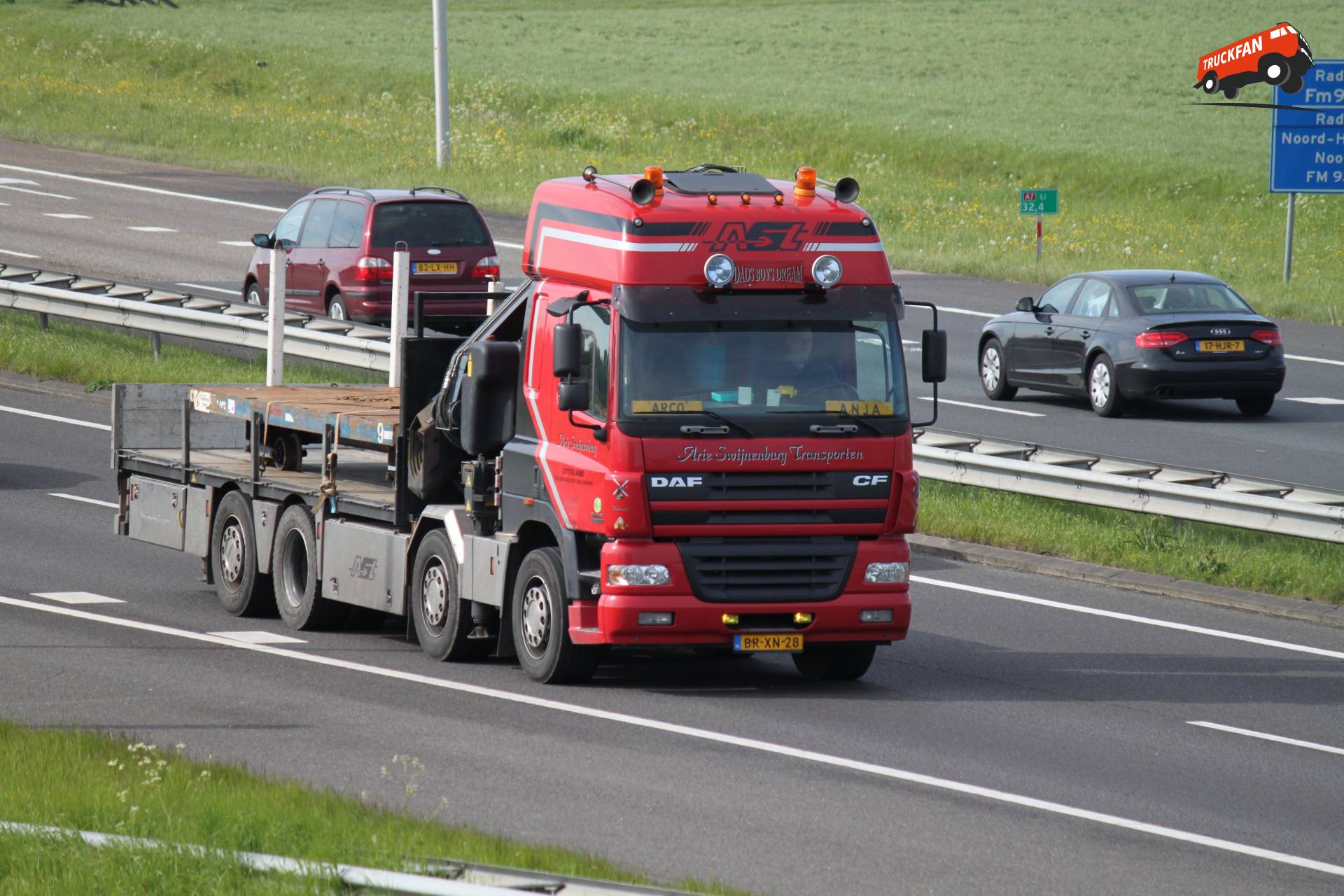 DAF CF85 vrachtwagen van Arie Swijnenburg