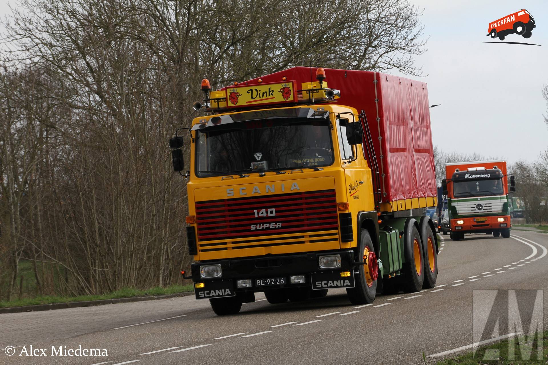 Scania LBT 140 Super truck in de noordwesthoek van Friesland