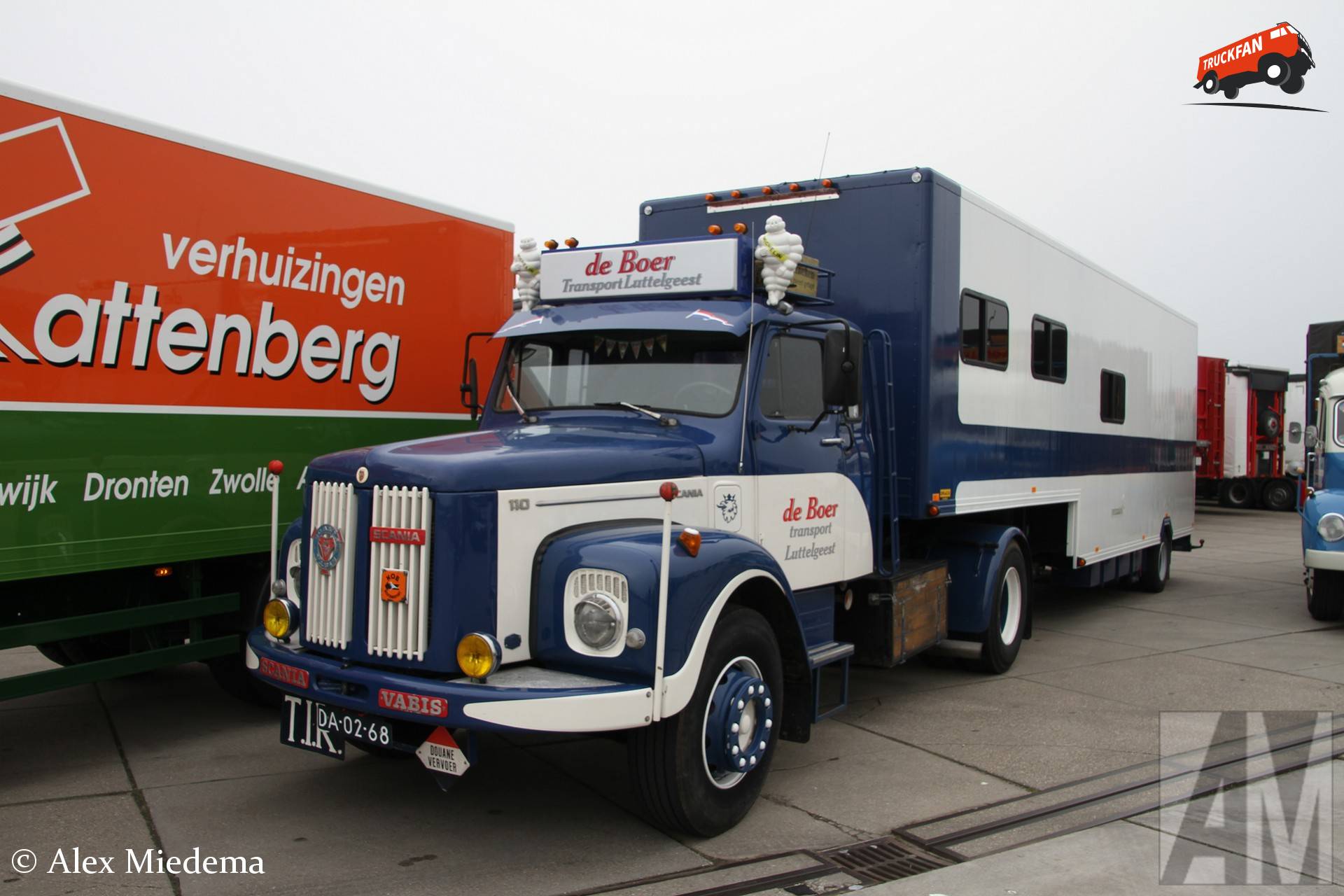 De Boer Transport Luttelgeest Scania L110 in Friesland