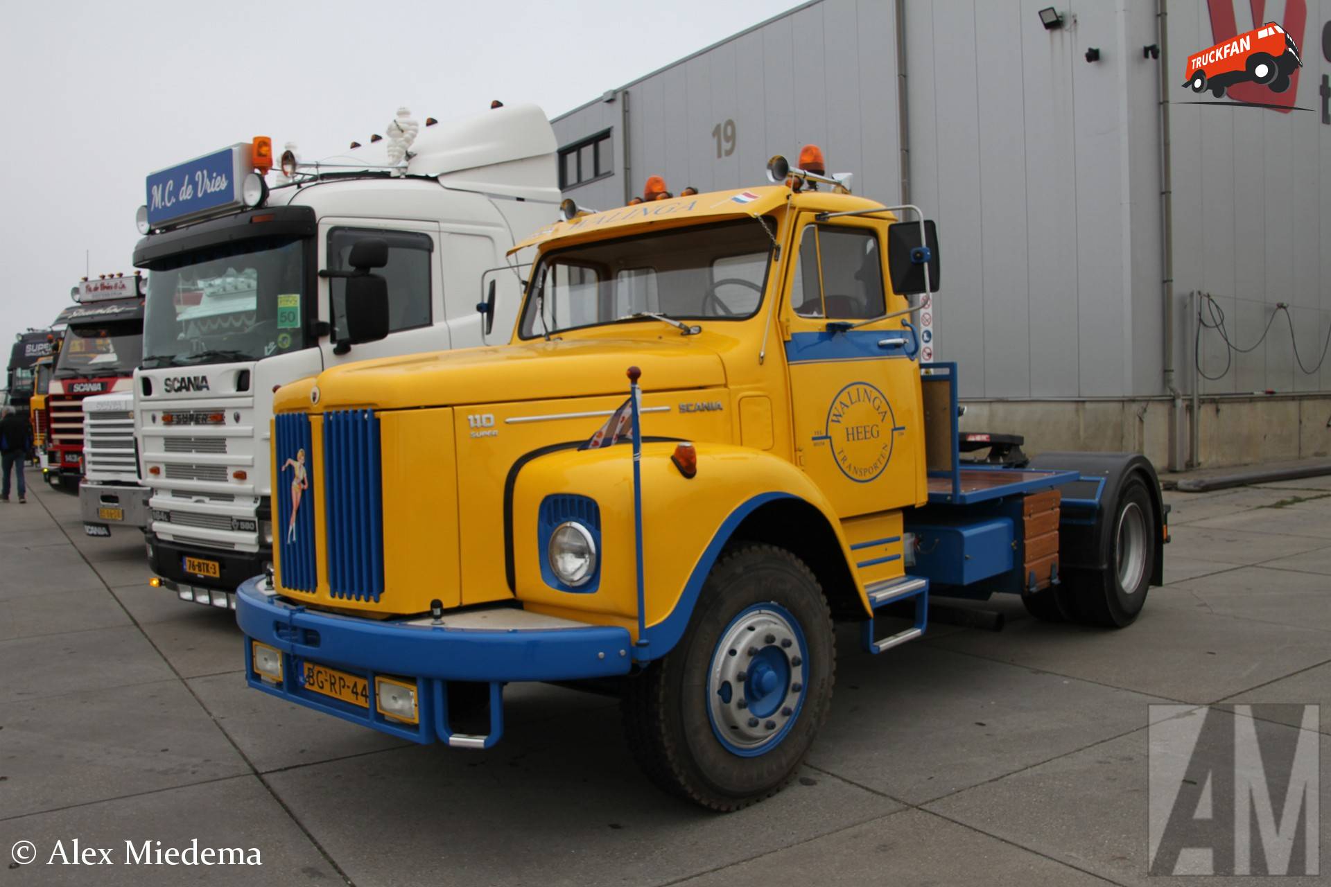 Scania L110 vrachtwagen Walinga Heeg