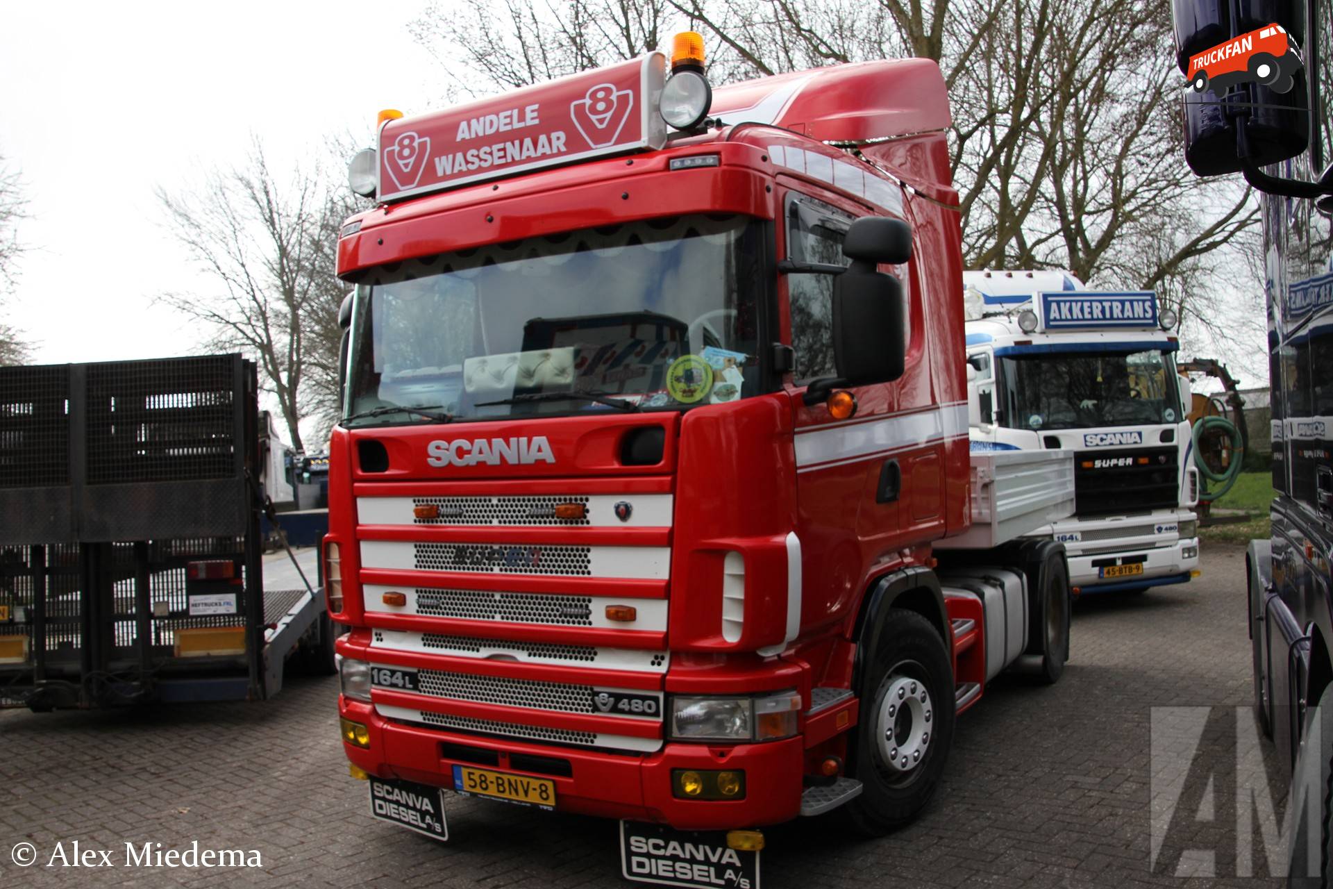 Scania 164L480 truck in Friesland