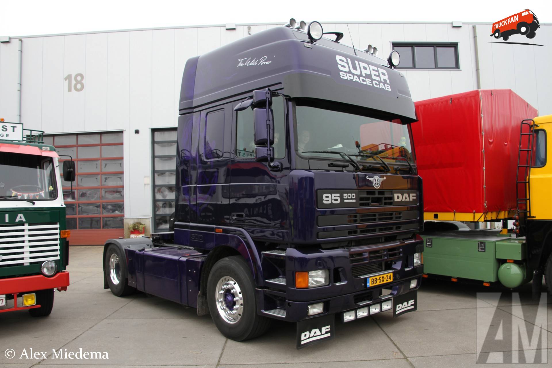 DAF 95 500 Super Space Cab in de noordwesthoek van Friesland
