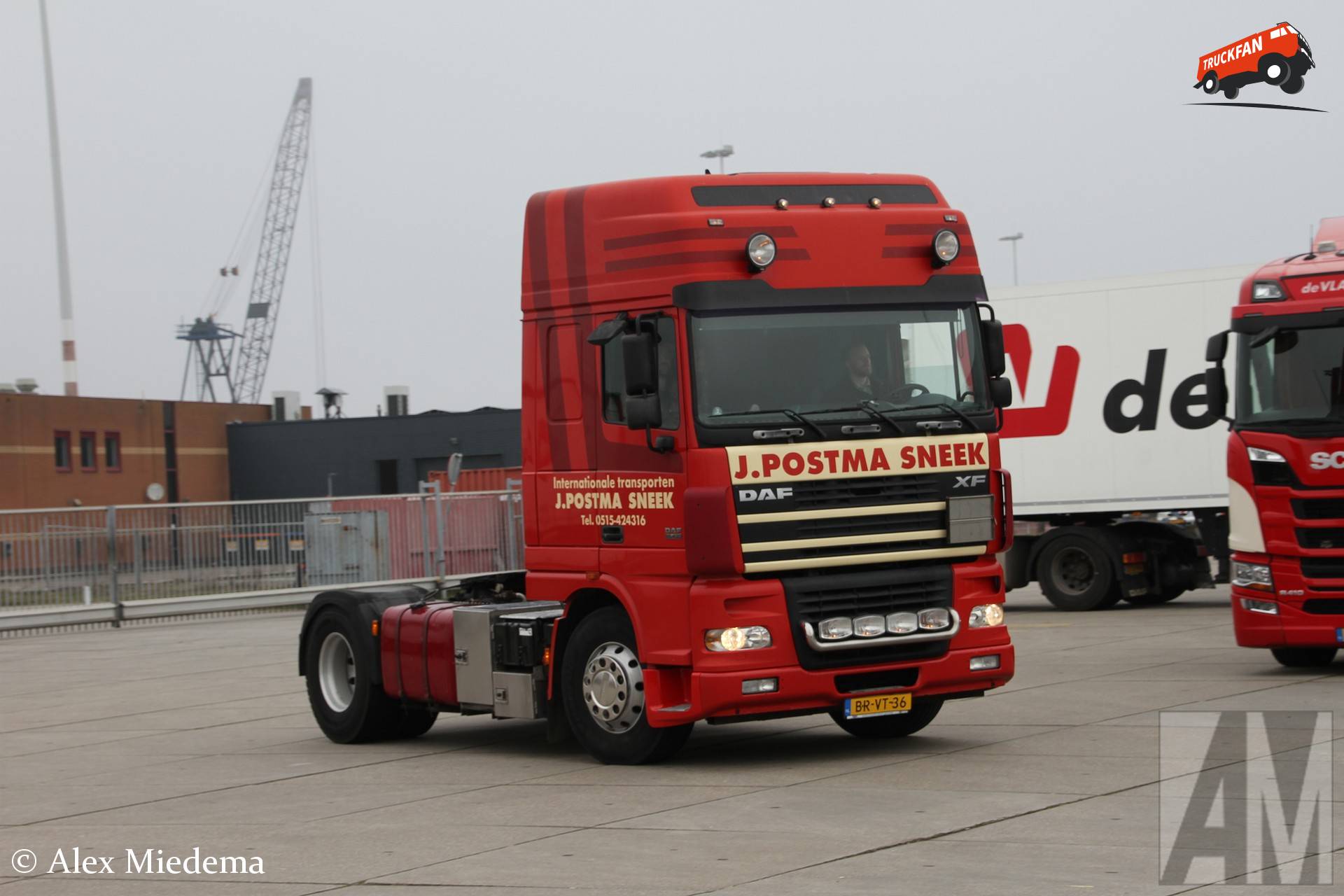 DAF XF95 vrachtwagen in Noordwesthoek Fryslân