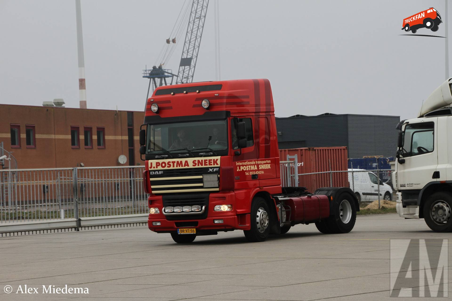 DAF XF95 truck owned by J. Postma Sneek