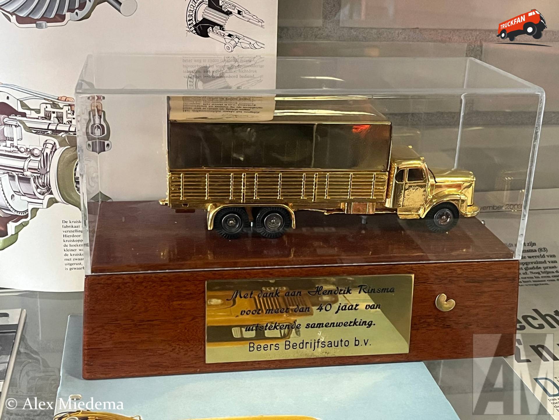 Scania gouden miniatuur bij Rinsma Berlikum