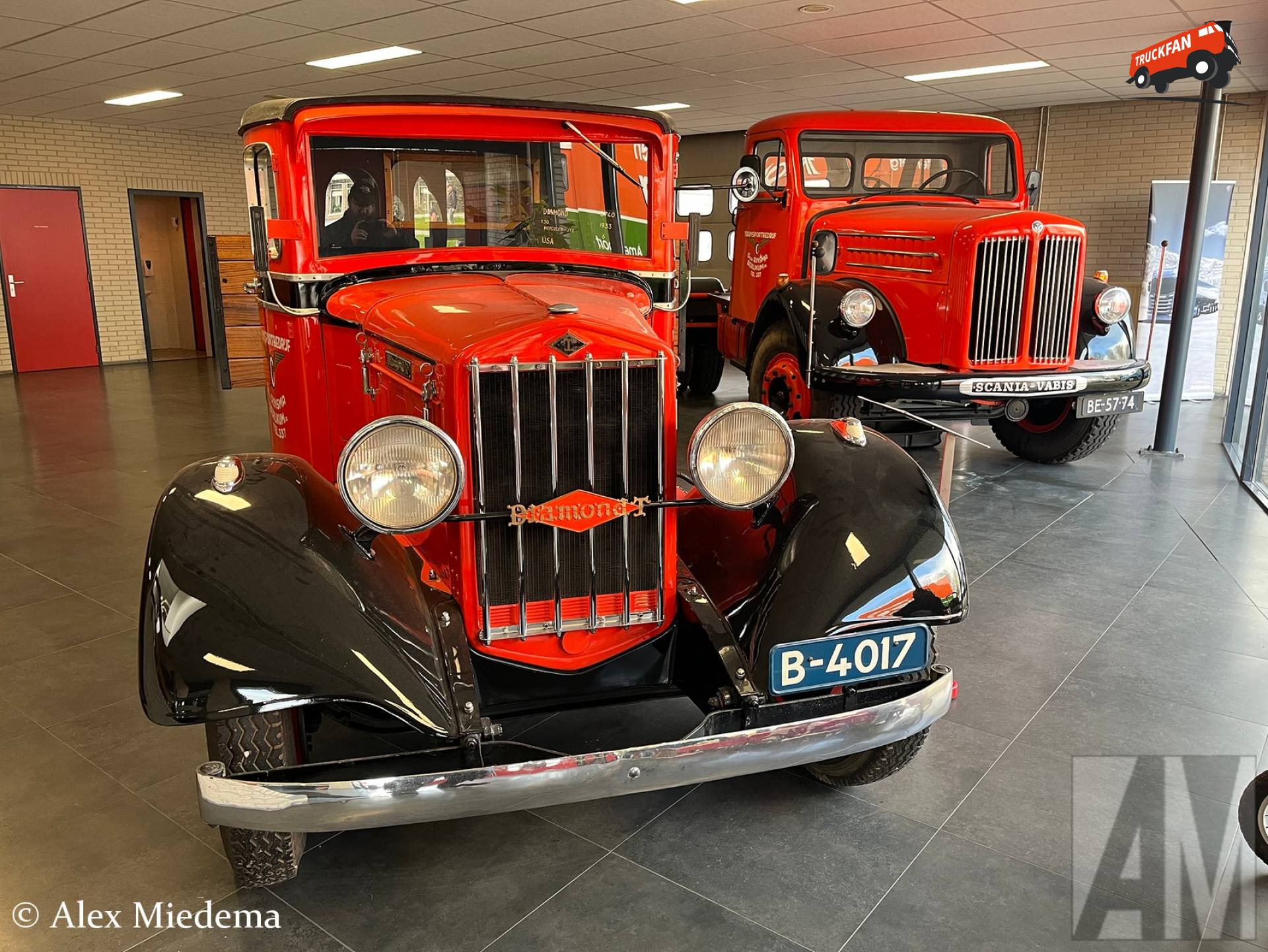 Scania-Vabis L71 and Diamond T Trucks at Rinsma