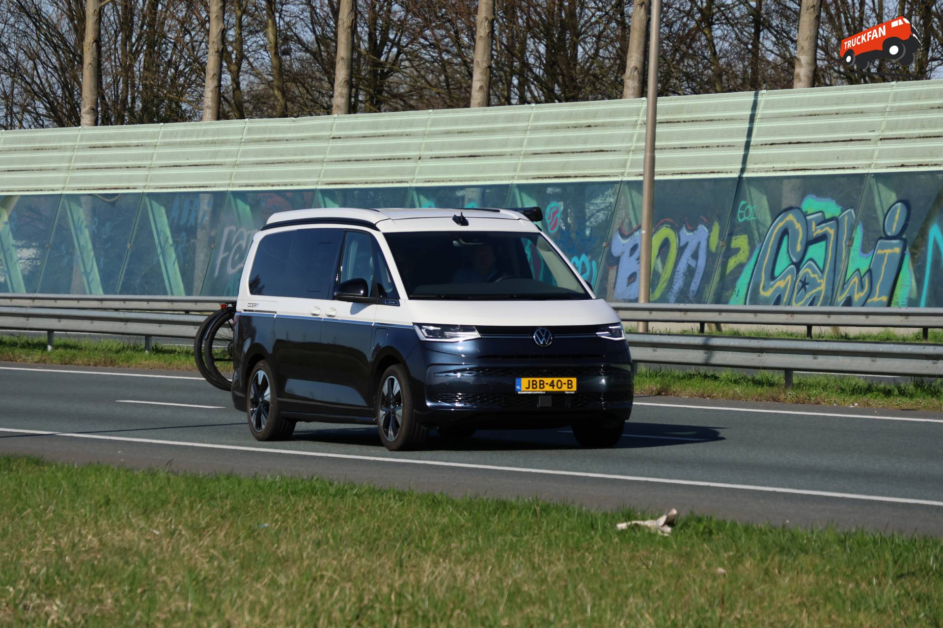 VW California op A7 bij Hoorn