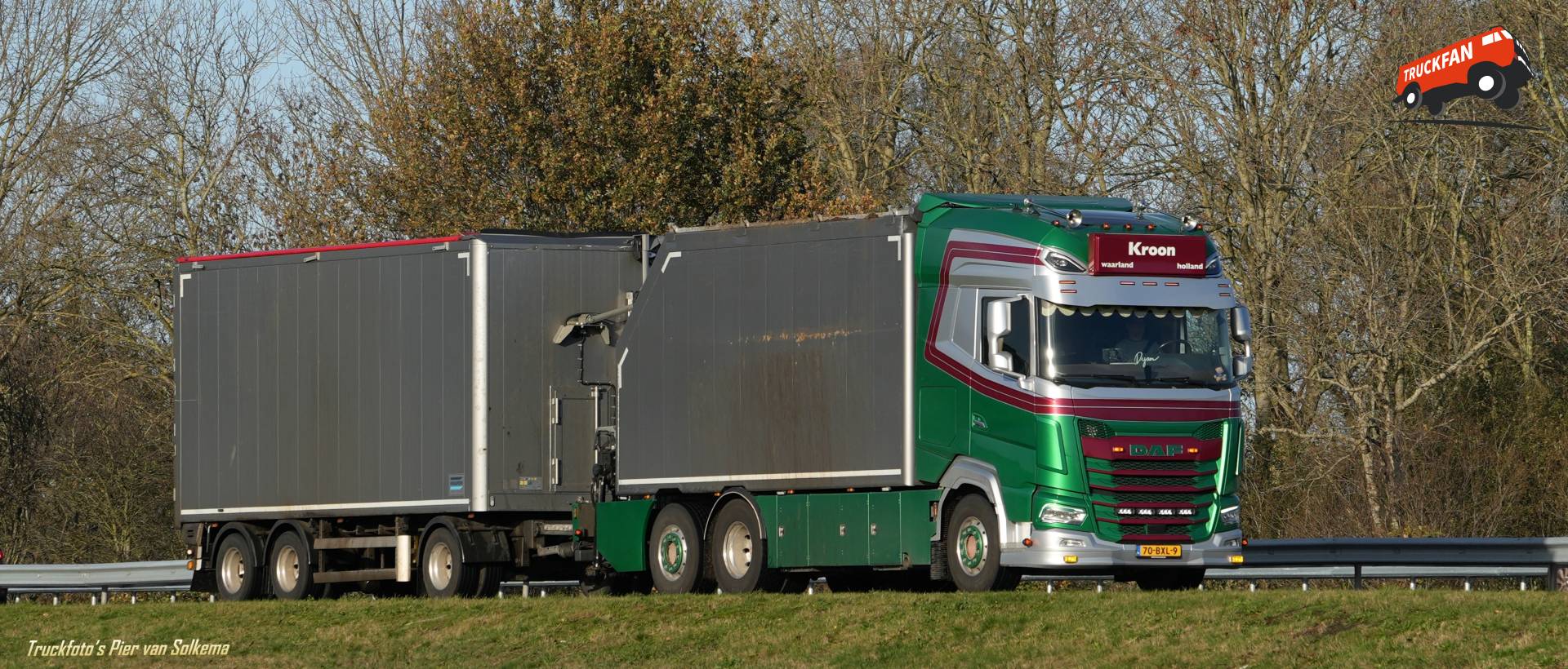 DAF XG+ vrachtwagen bij A7 Sneek