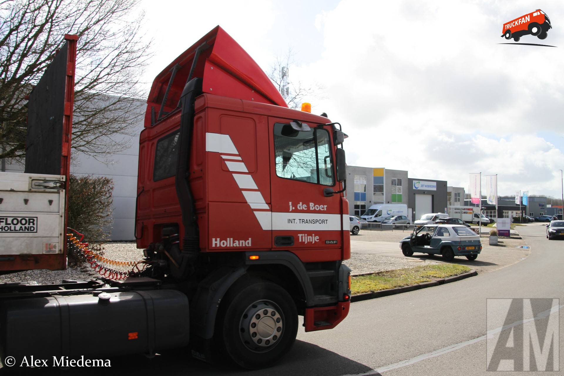 DAF 95 truck owned by J. de Boer in Tijnje