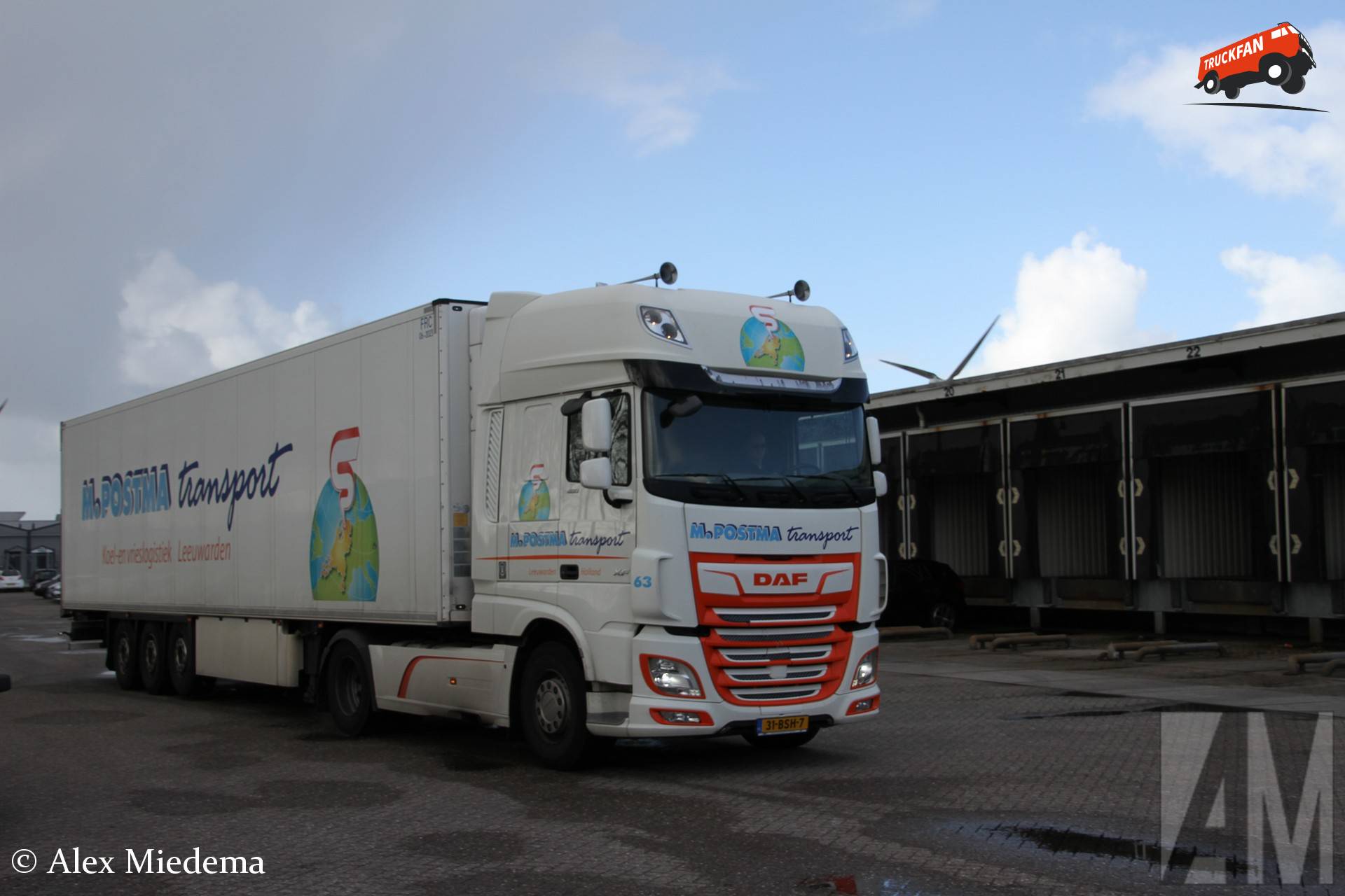 DAF XF vrachtwagen van M. Postma Transport